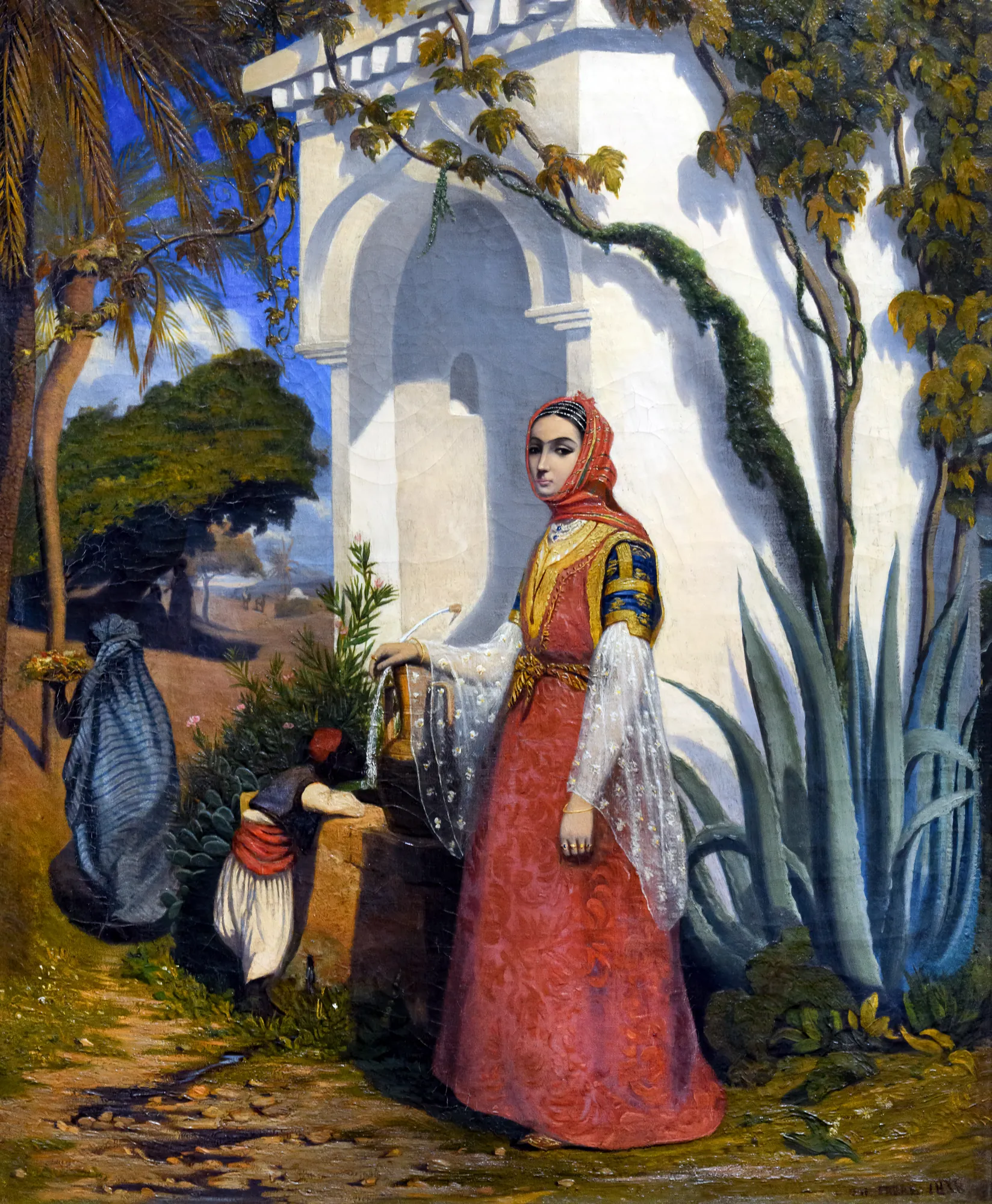 Oriental Woman at the Fountain