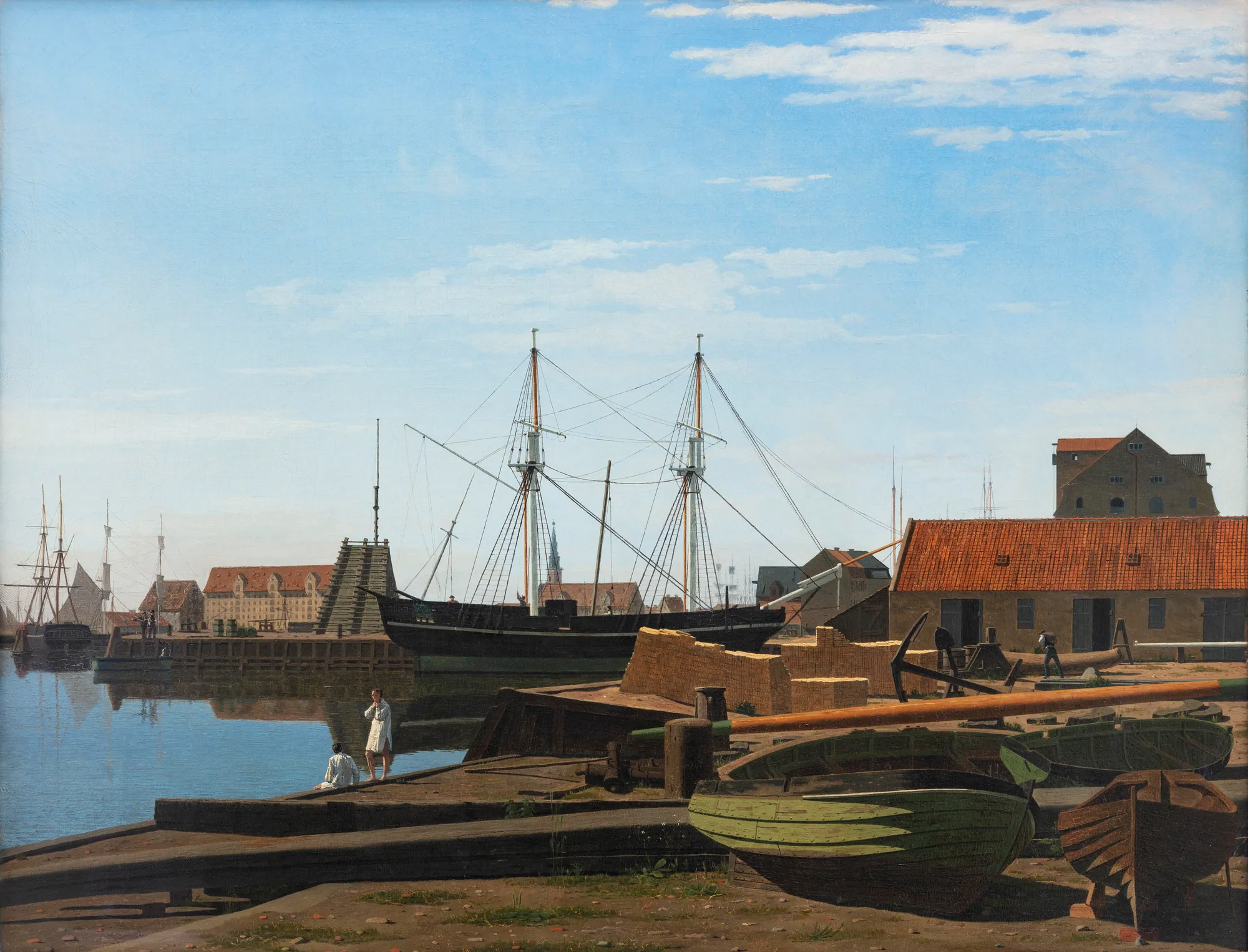 View of Larsen Square near Copenhagen Harbor