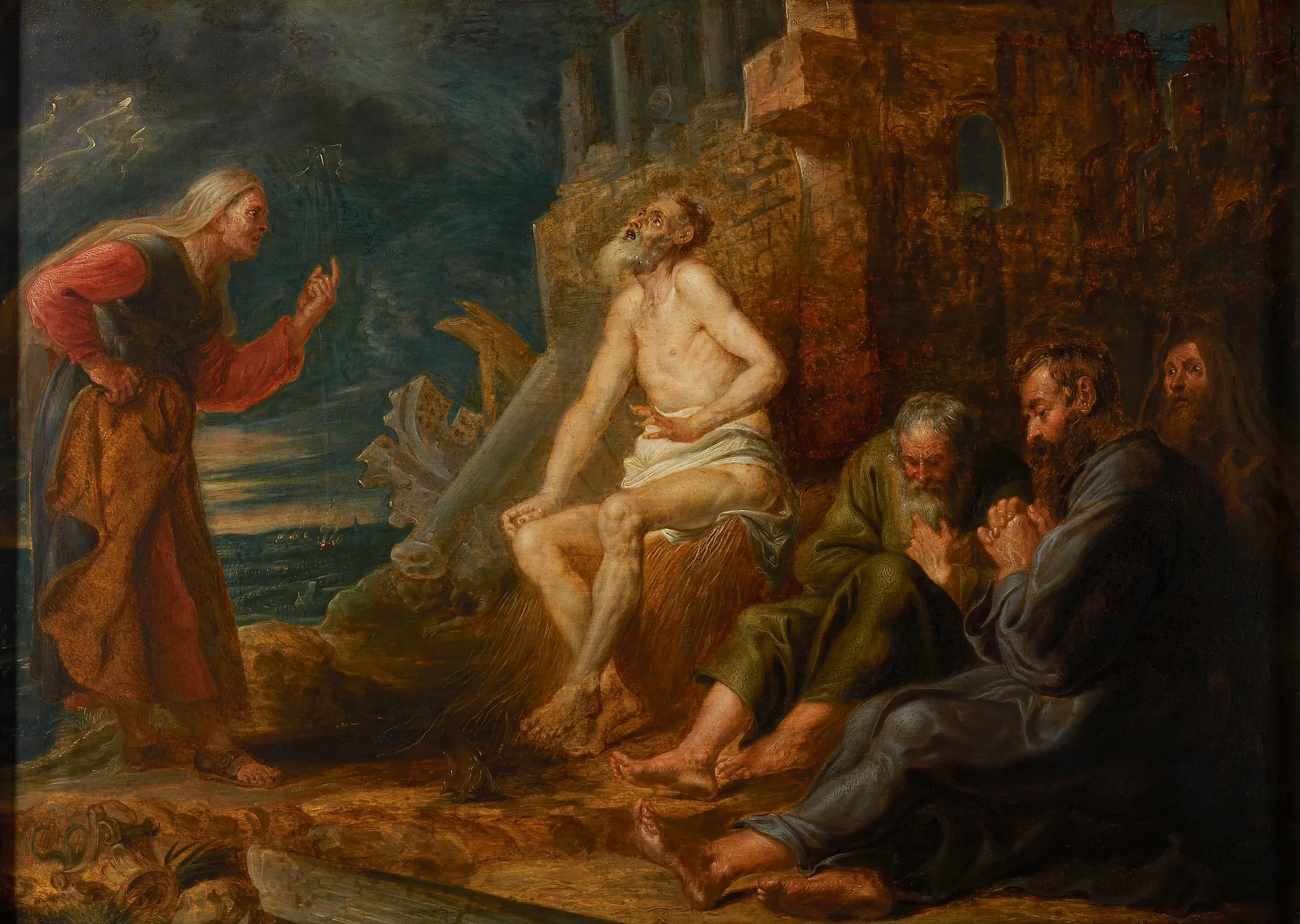 Job Seated on a Dunghill