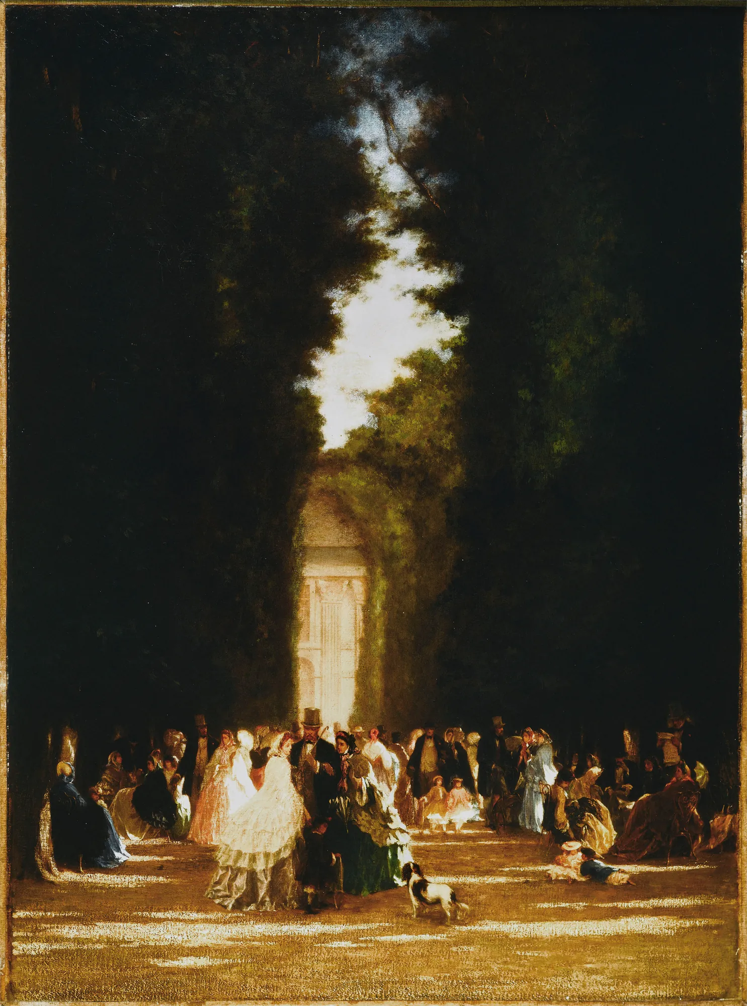 L'allée des Feuillants, aux Tuileries, sous le Second Empire