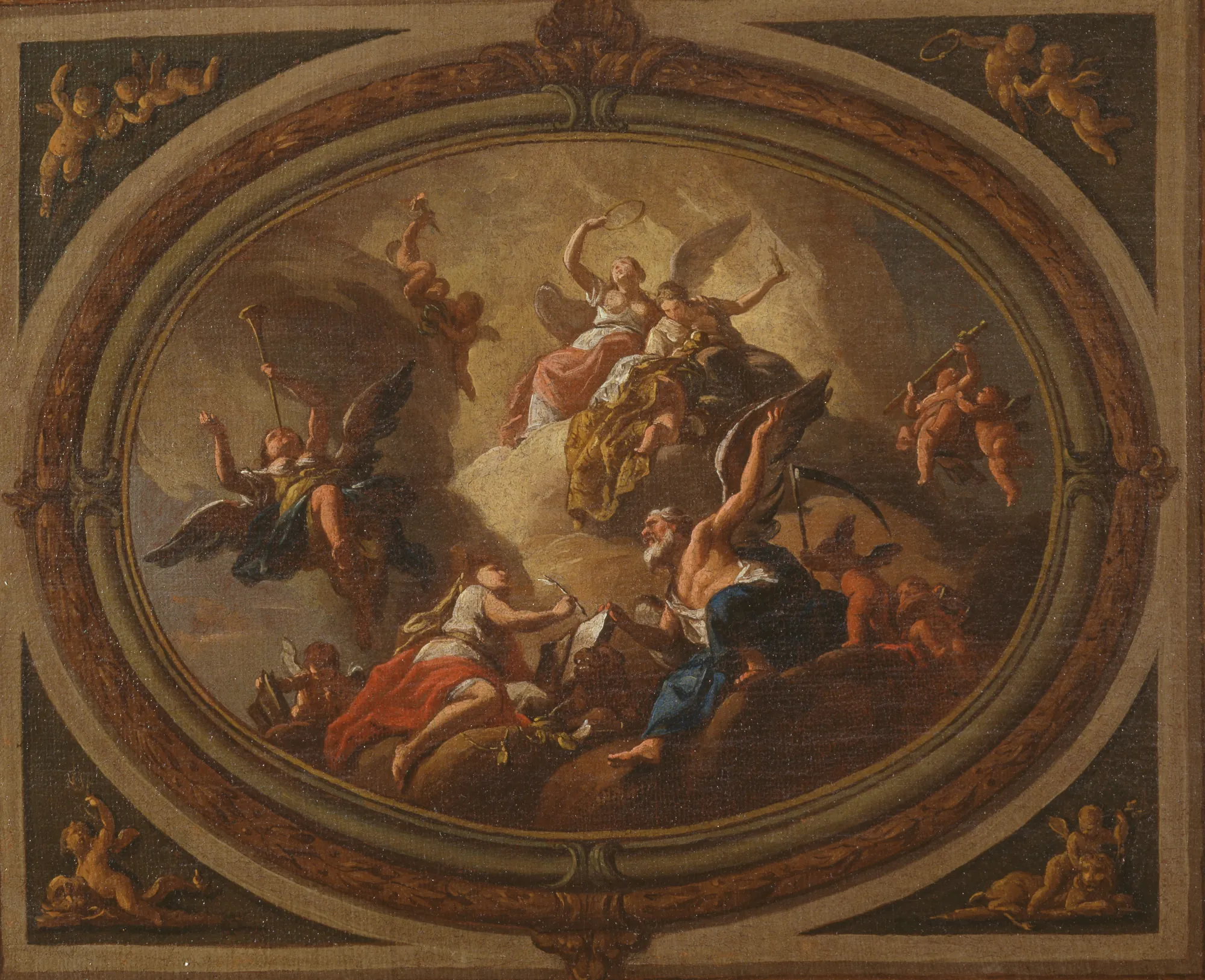 Sketch for an Oval Ceiling