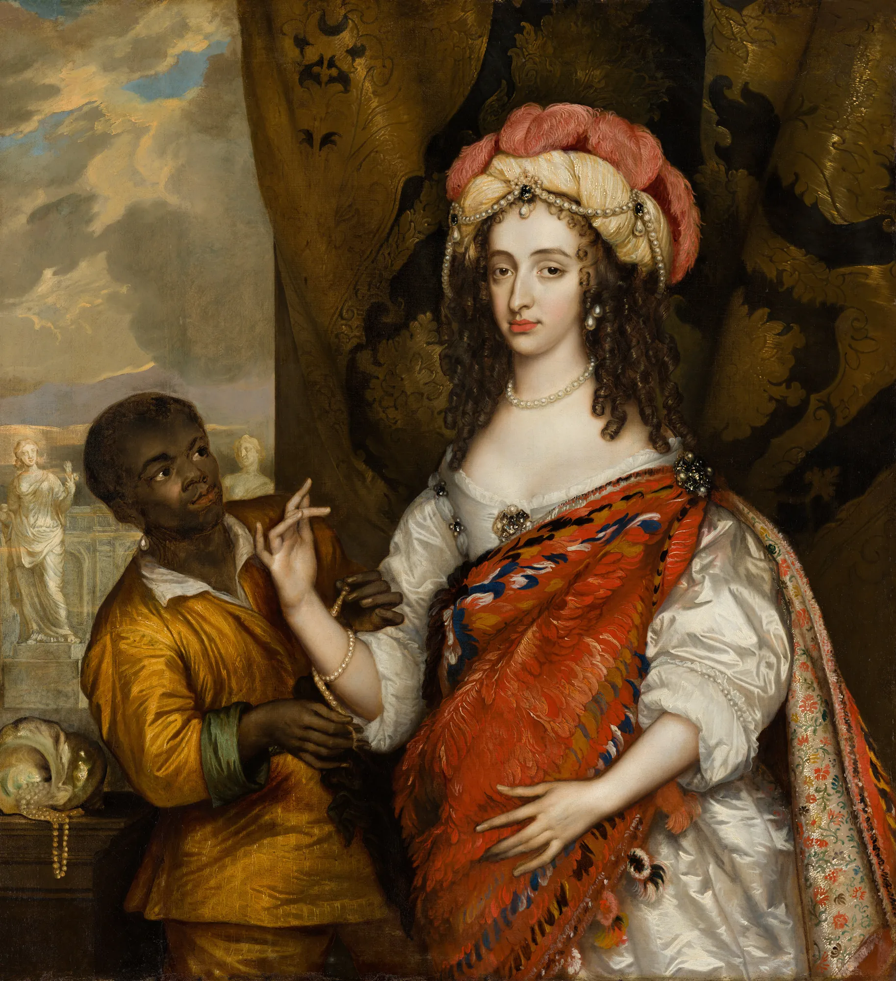 Portrait of Mary I Stuart with a Servant
