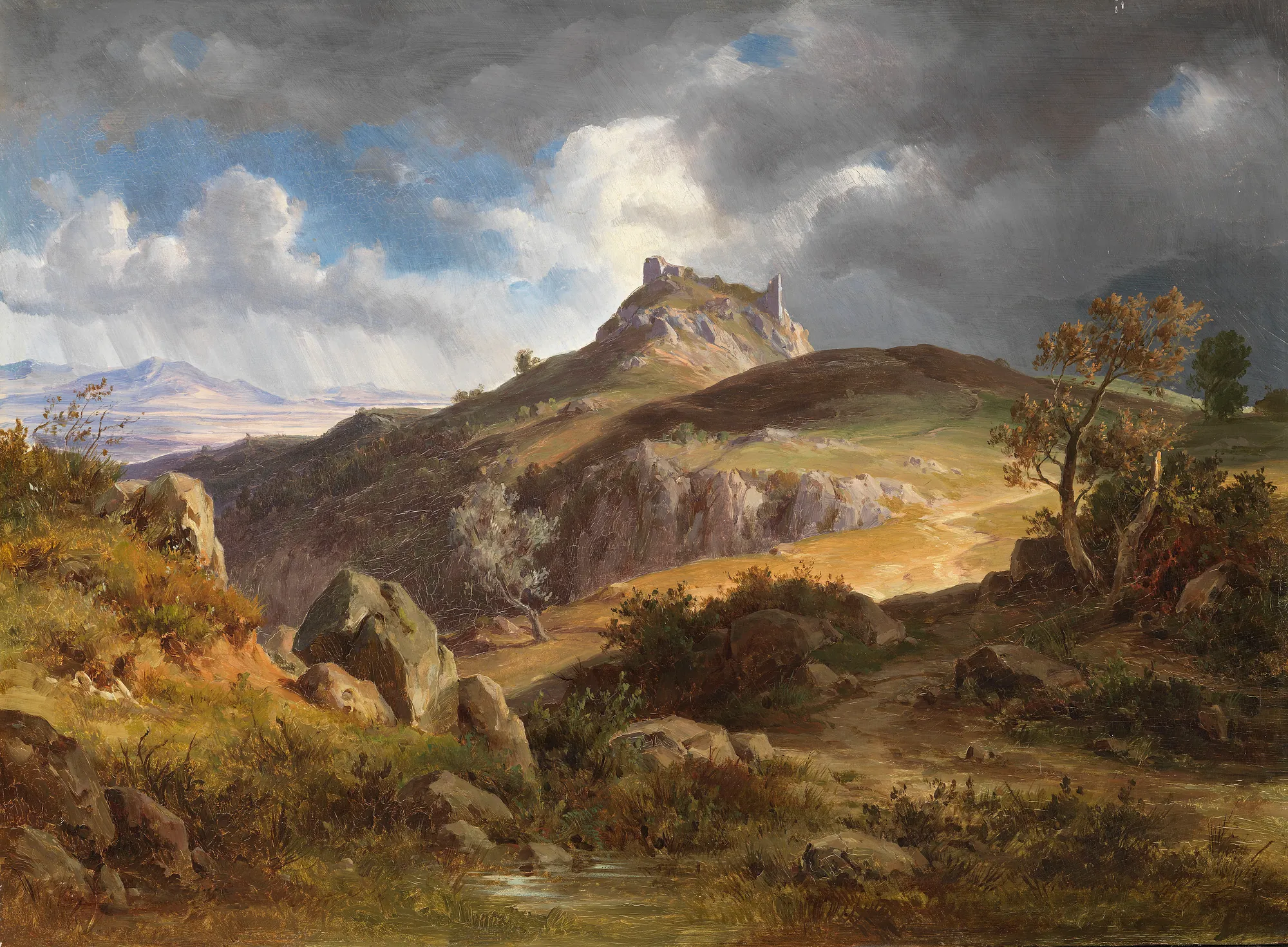View of the Ruins of Canossa