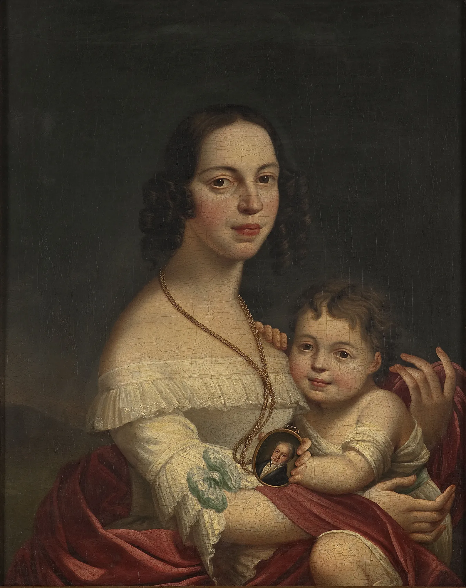 Portrait of Franciszka Pawłowska and her daughter Eliza Orzeszkowa