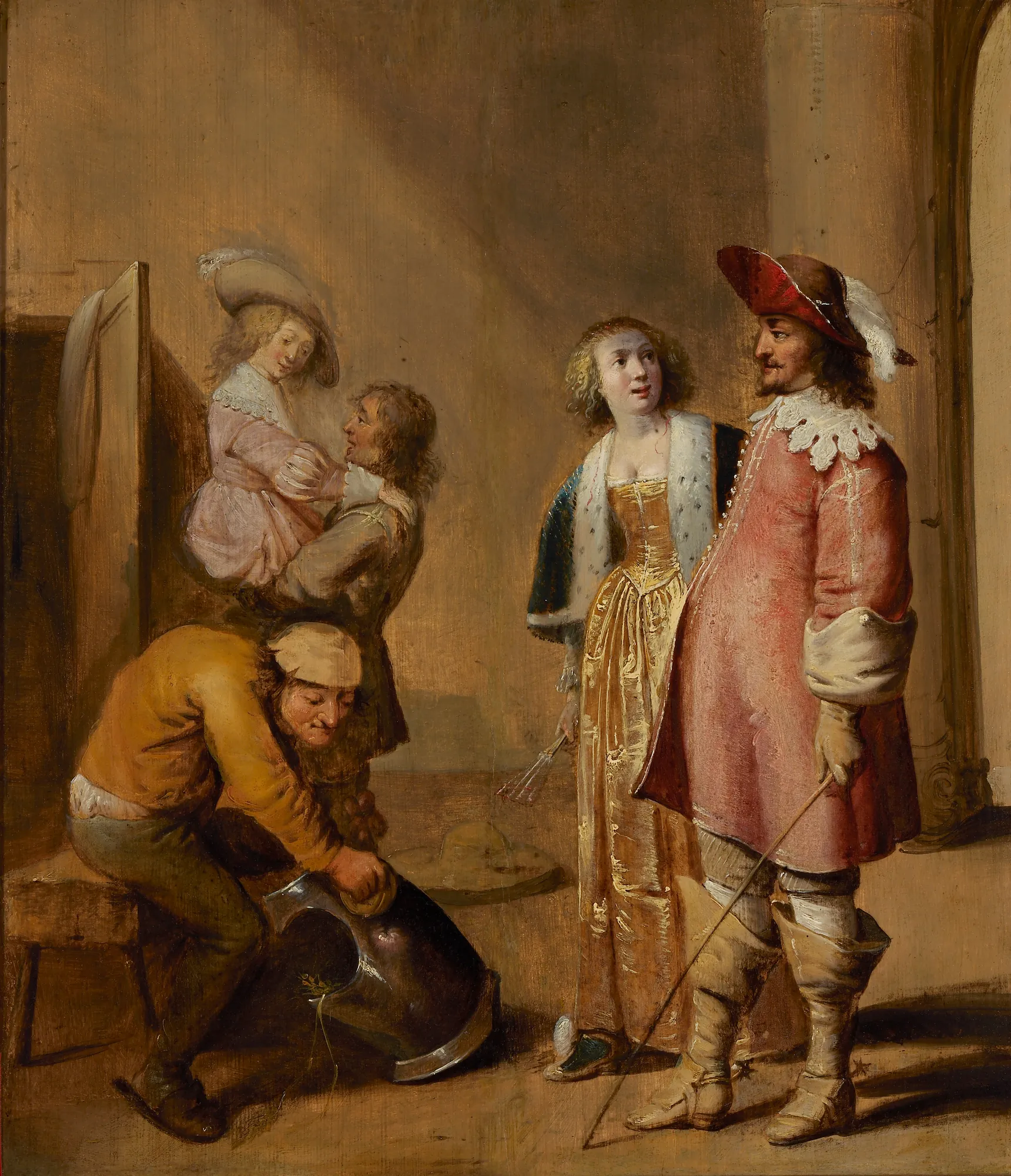 Guardroom with Soldiers and Women