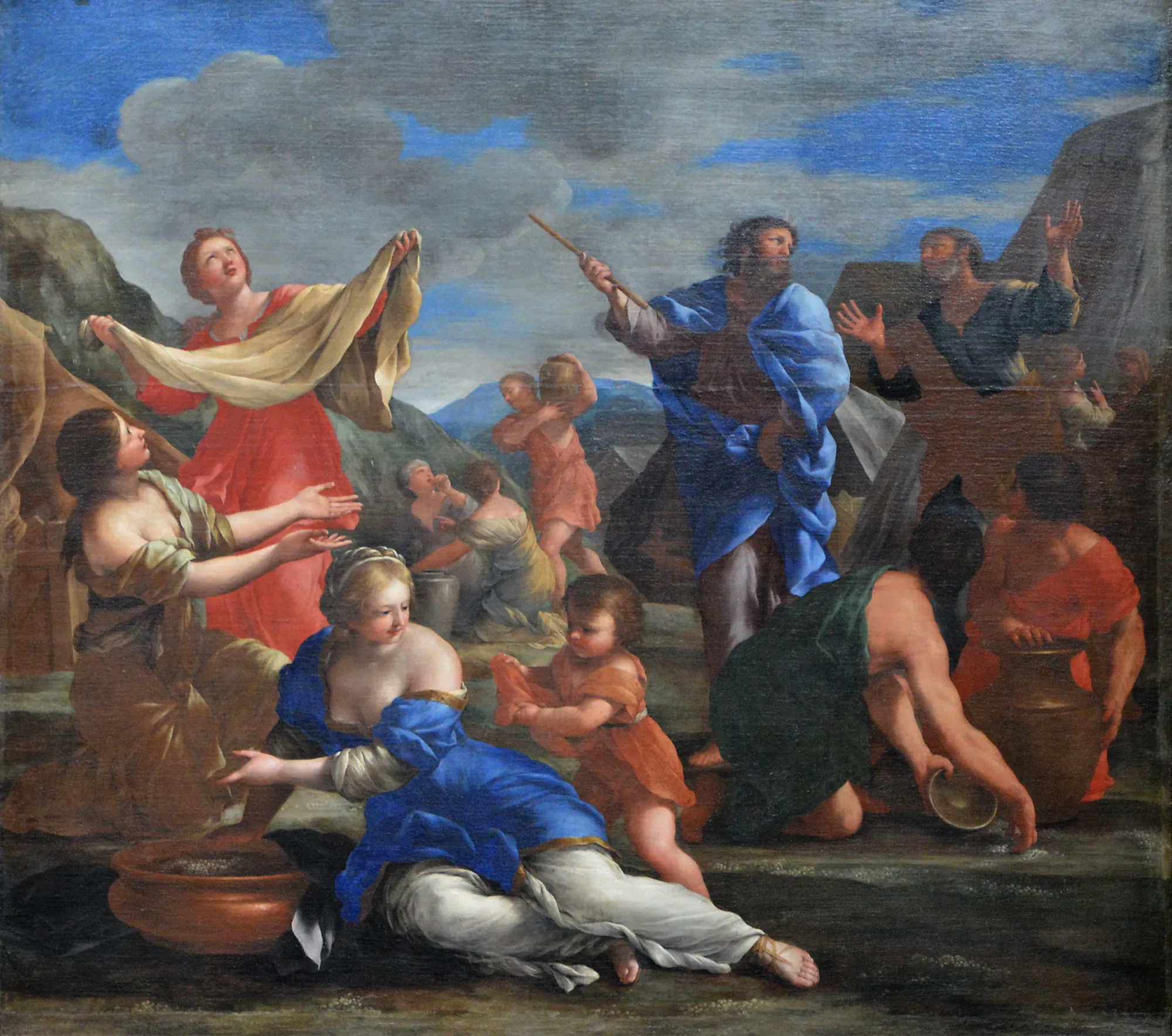 The Gathering of the Manna in the Desert