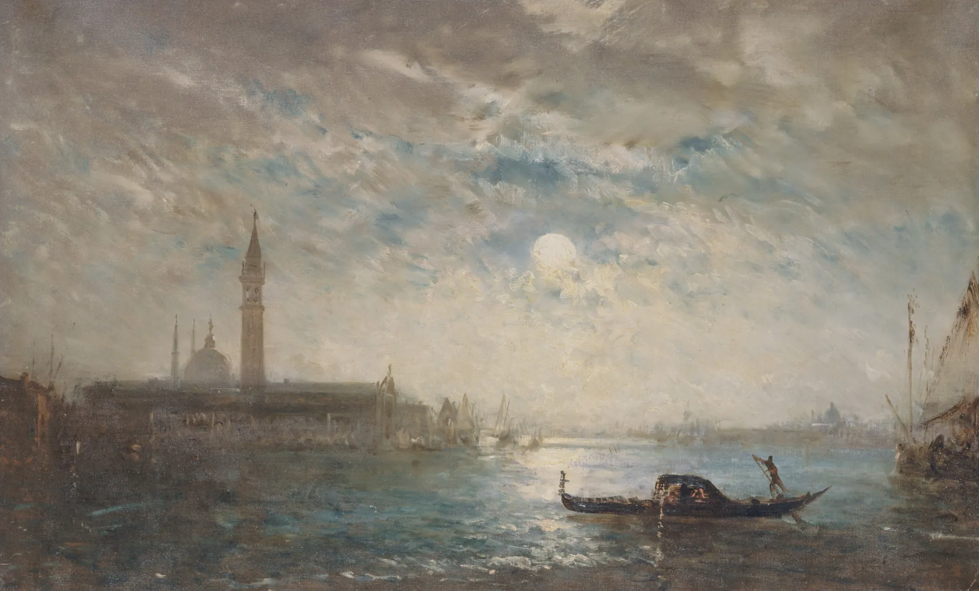 Venice and the Campanile by Moonlight