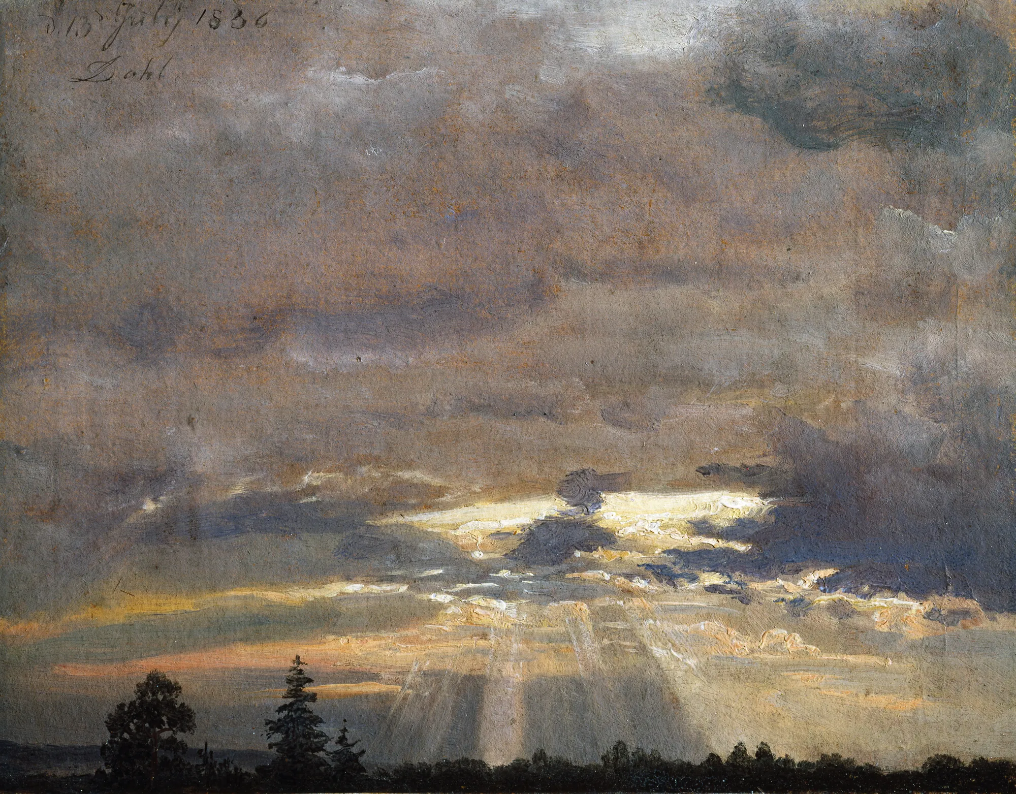 Cloud Study with Sunbeams