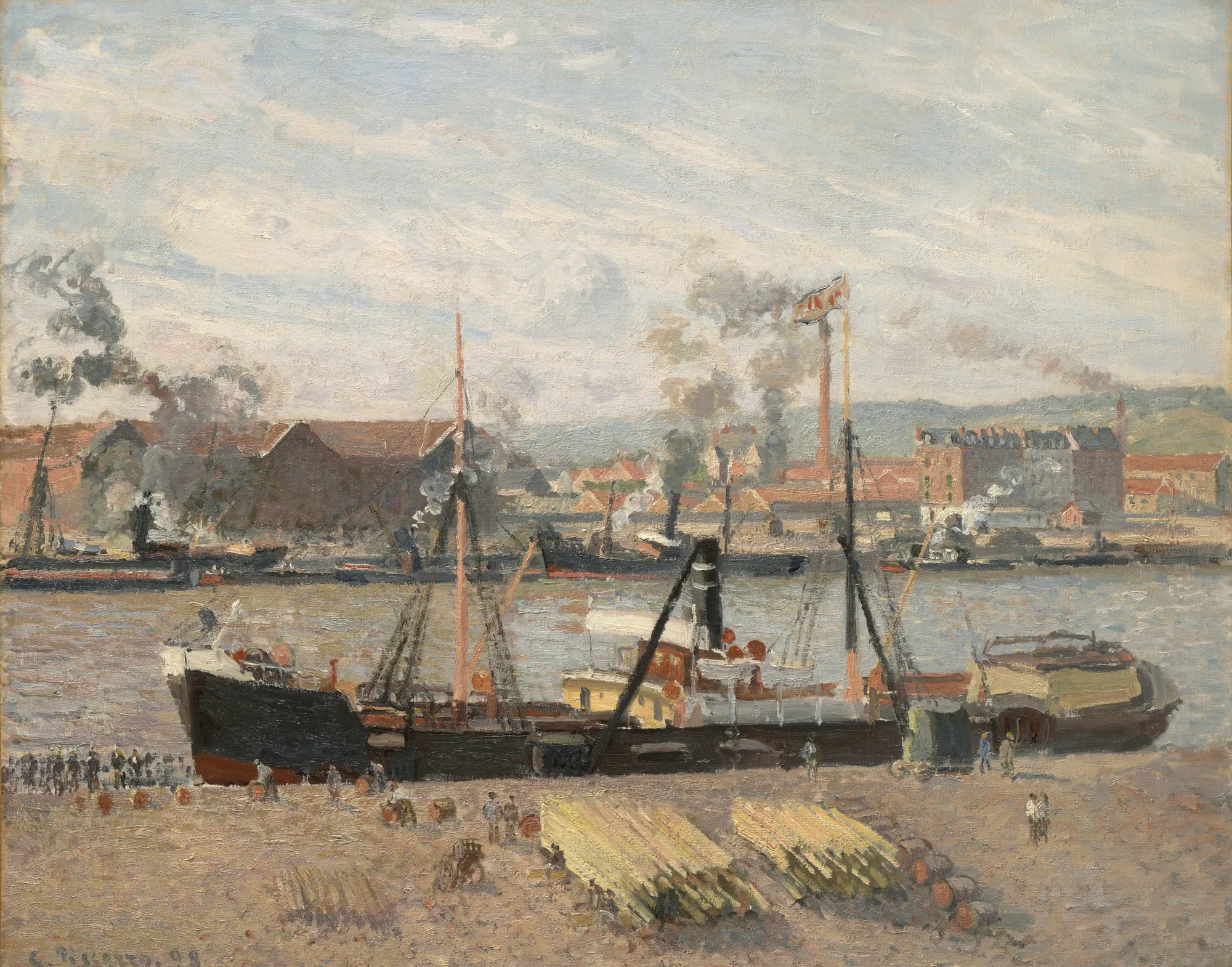 Port of Rouen, Unloading Wood