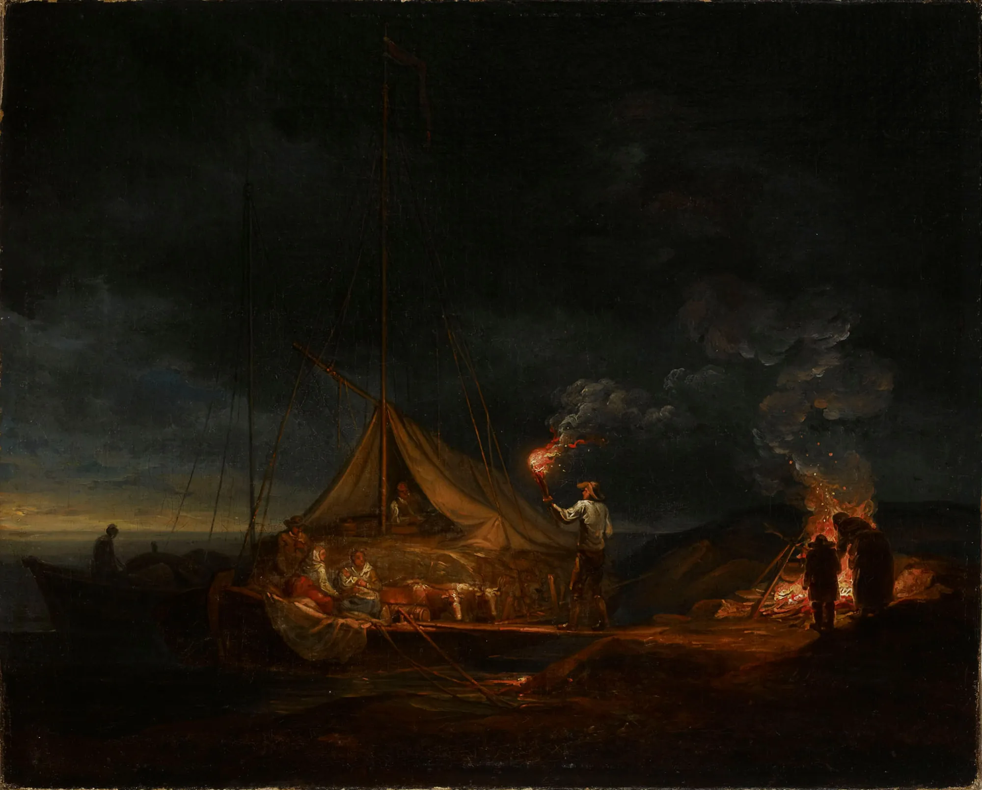 Archipelago Dwellers at a Campfire