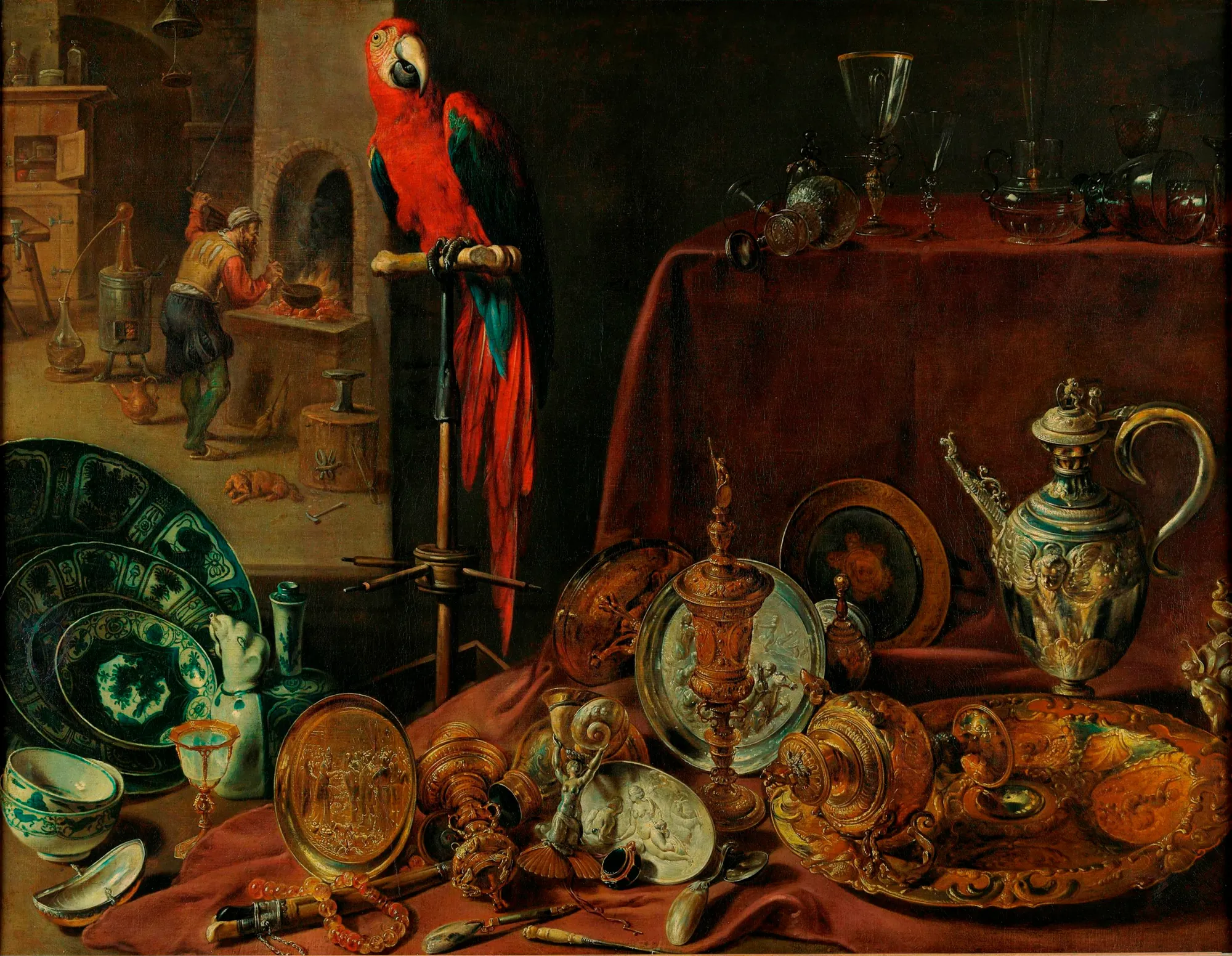 Still Life with Parrot (An Allegory of Fire)