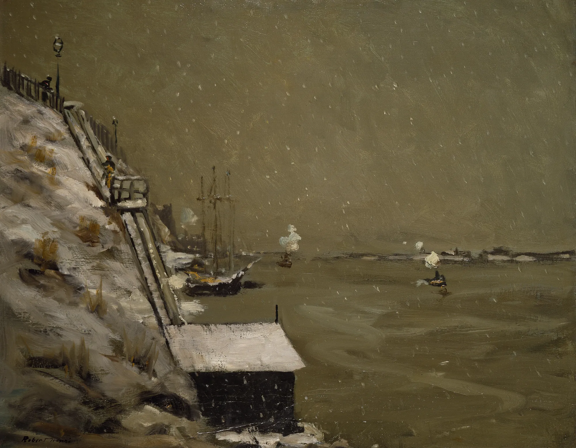 East River Embankment, Winter