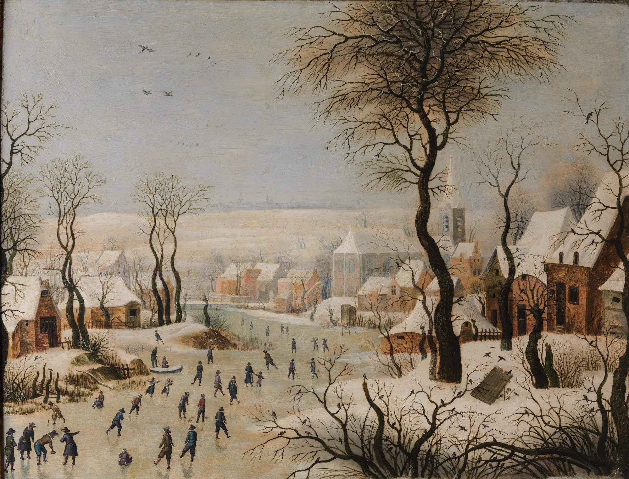 Winter Landscape with a Bird-trap