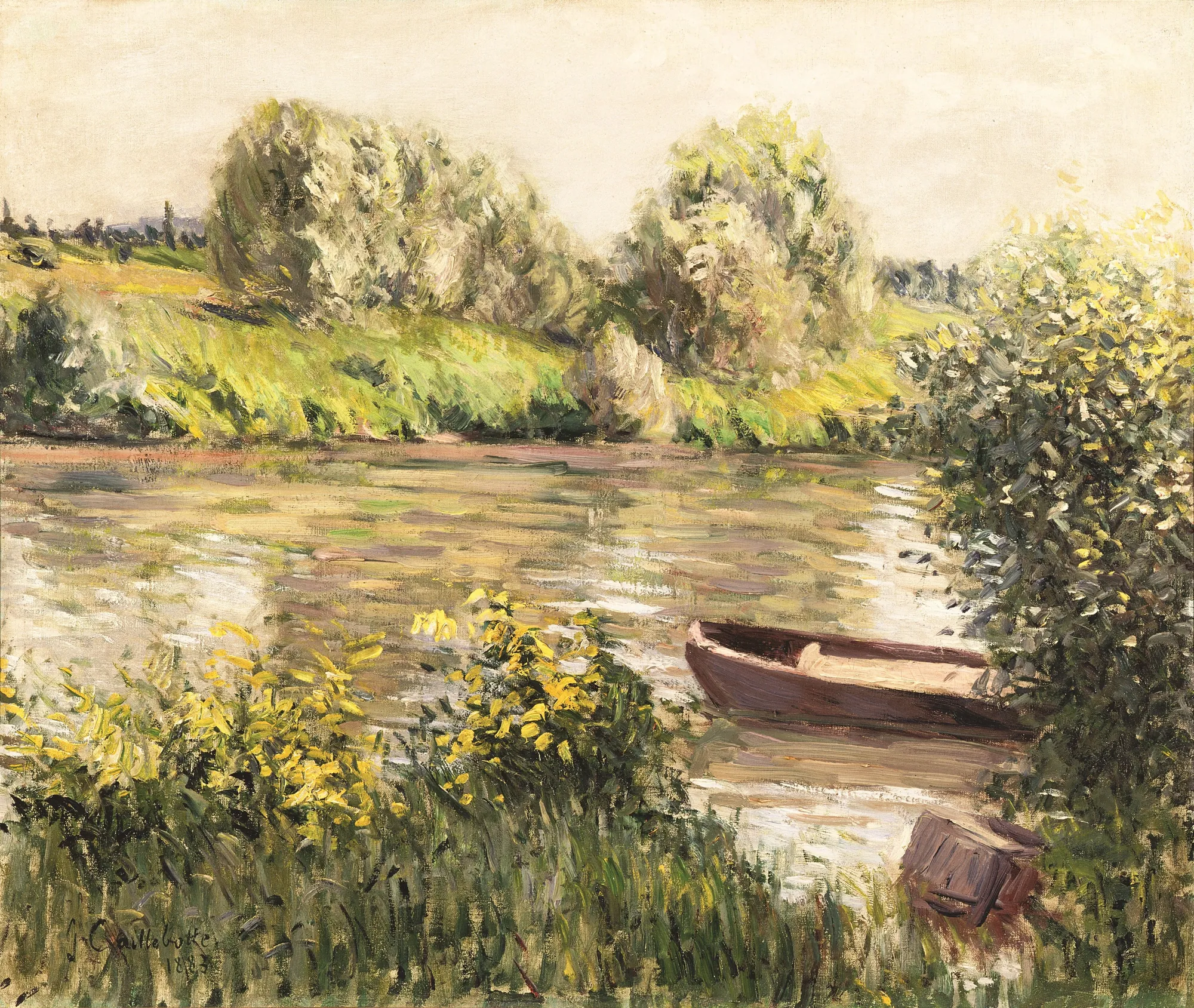 Barque près de la rive
