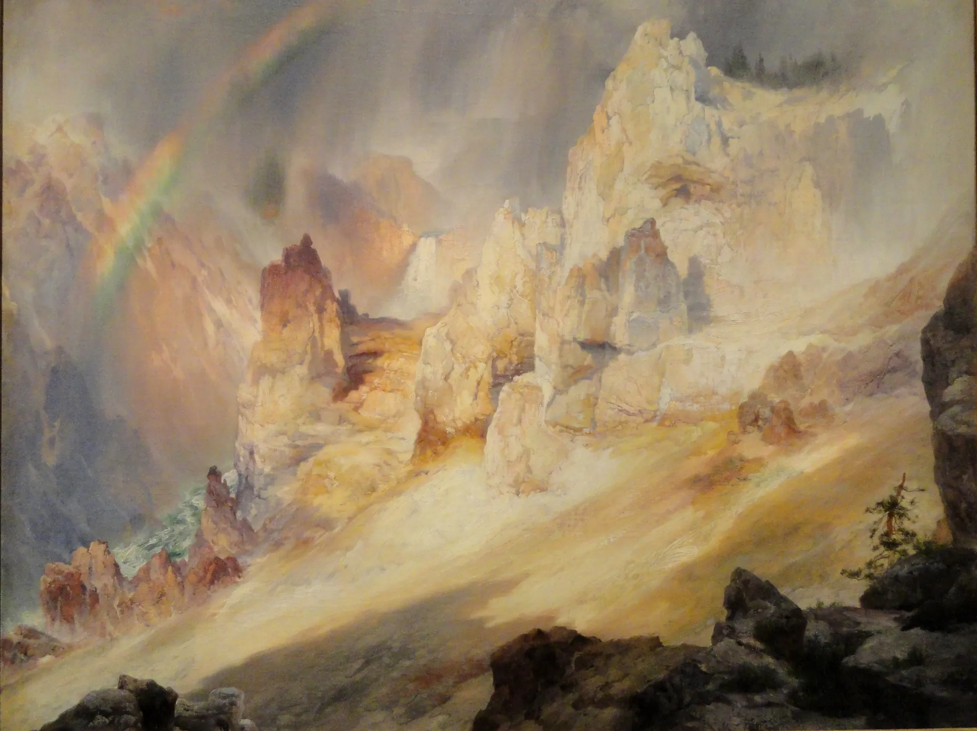 Rainbow over the Grand Canyon of the Yellowstone
