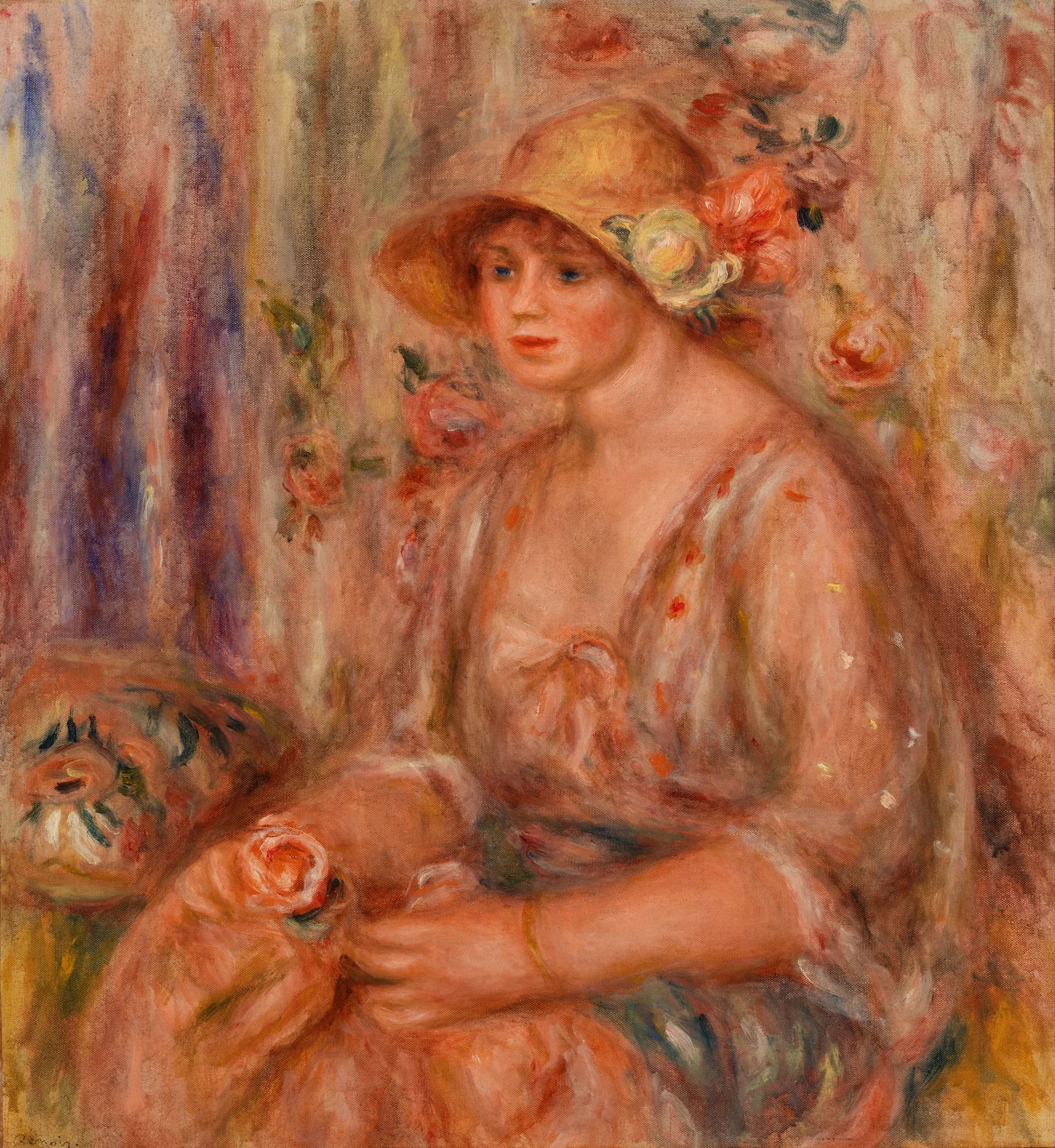 Woman in Muslin Dress (Femme en robe de mousseline)
