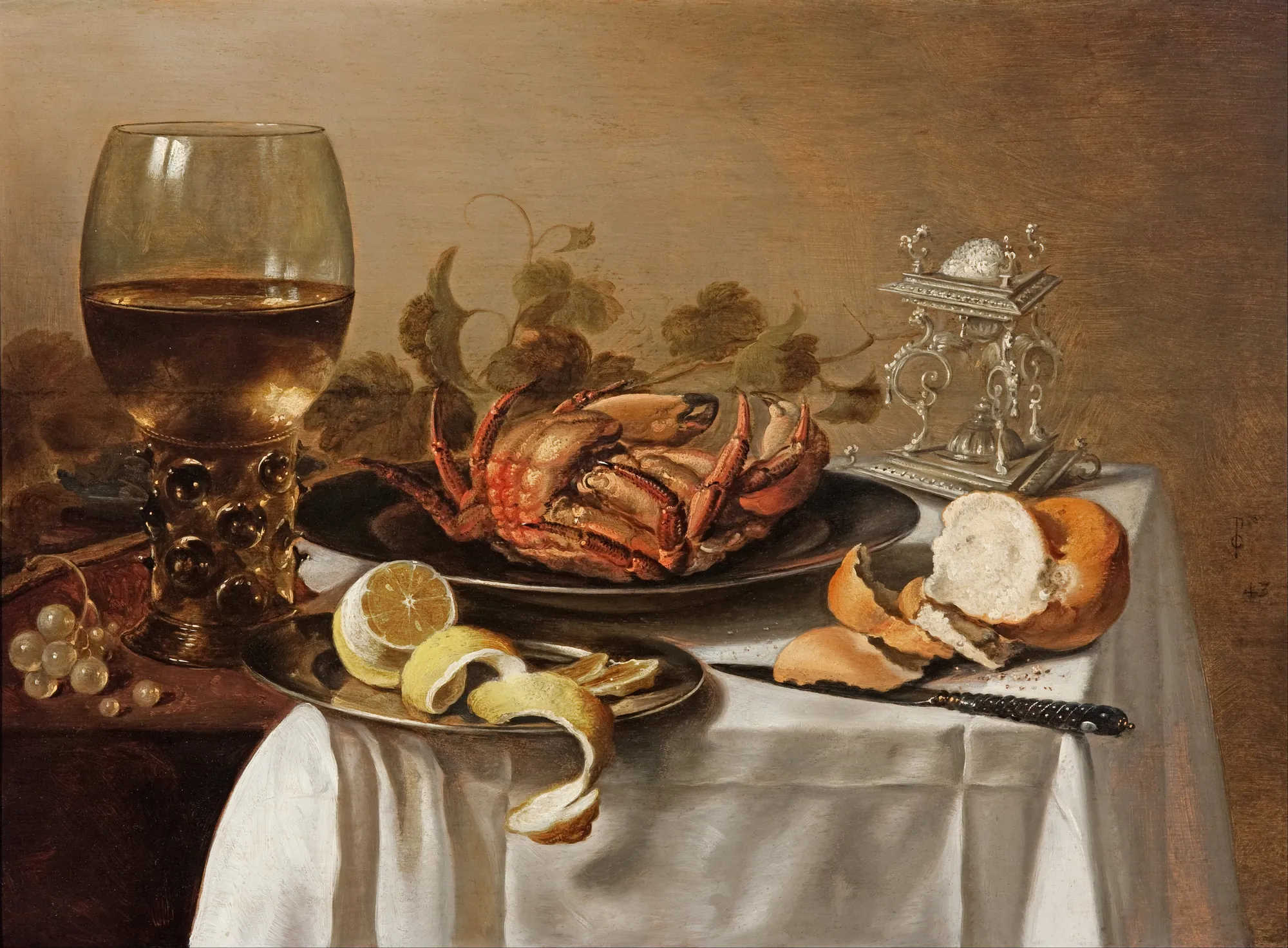 Still Life with a Roemer, a Crab and a Peeled Lemon