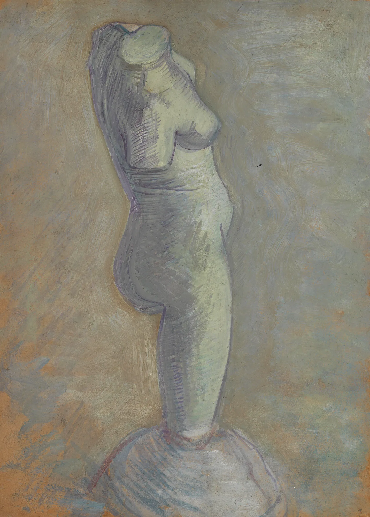 Plaster Cast of a Woman's Torso