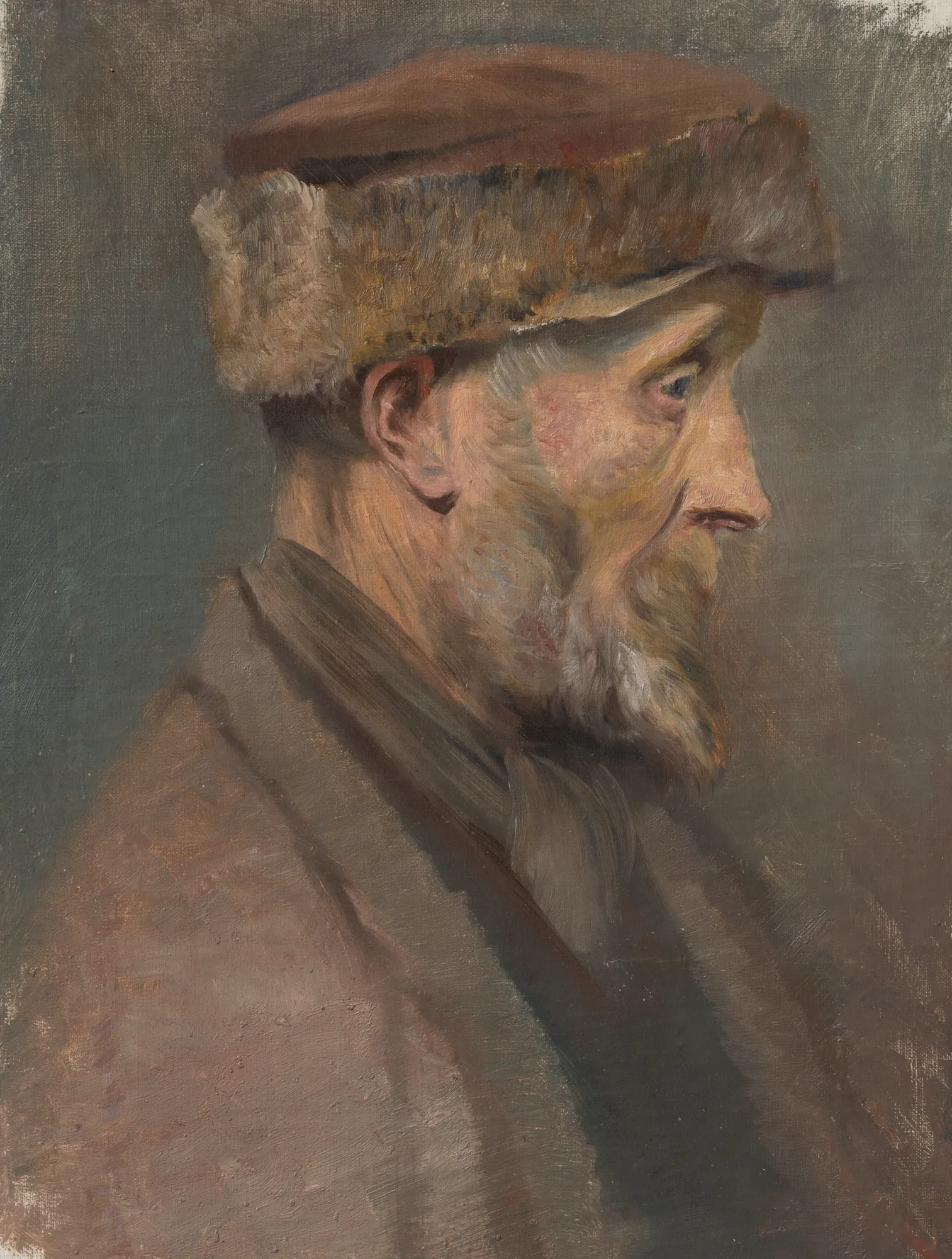 Study of an Old Man in a Fur Cap