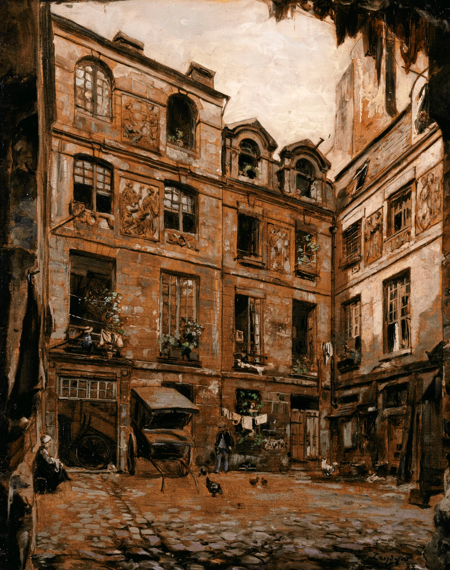 Courtyard of the Hôtel Colbert, Paris