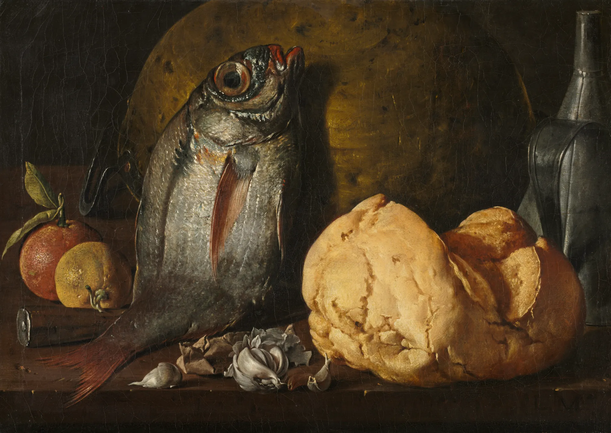 Still Life with Fish, Bread, and Kettle