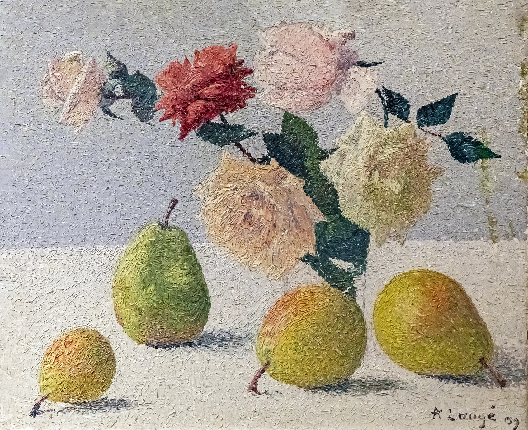 Fleurs et poires