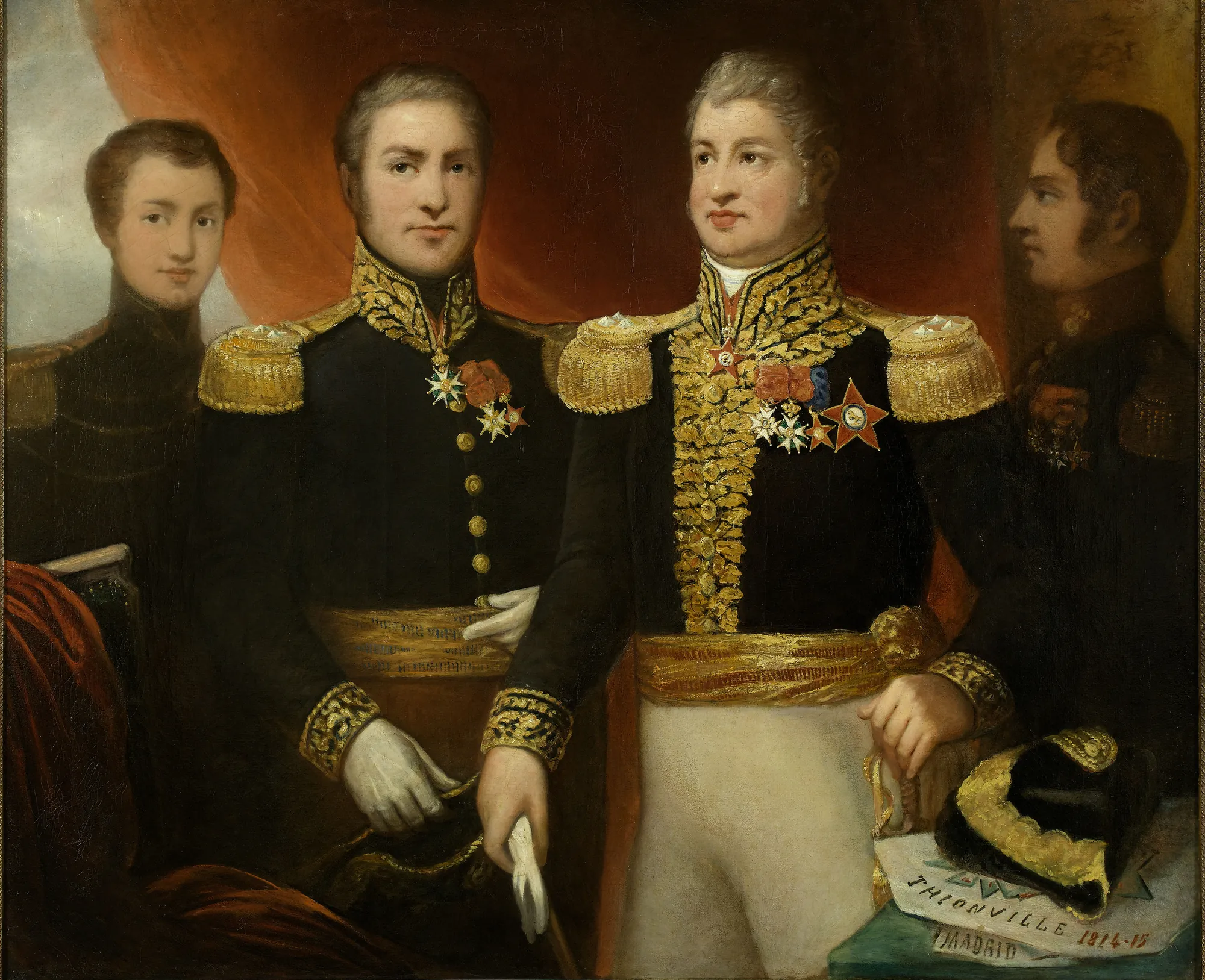 General Léopold Hugo with his Brothers and Son
