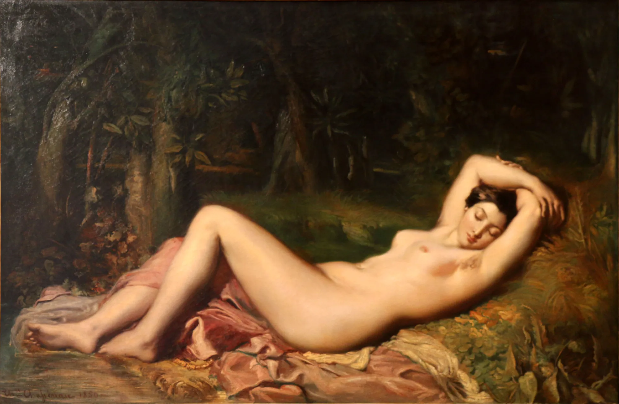 Bather Sleeping Near a Spring