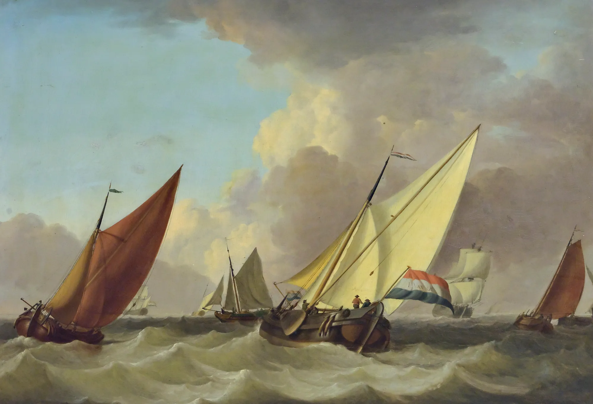 Dutch Ships in a Breeze