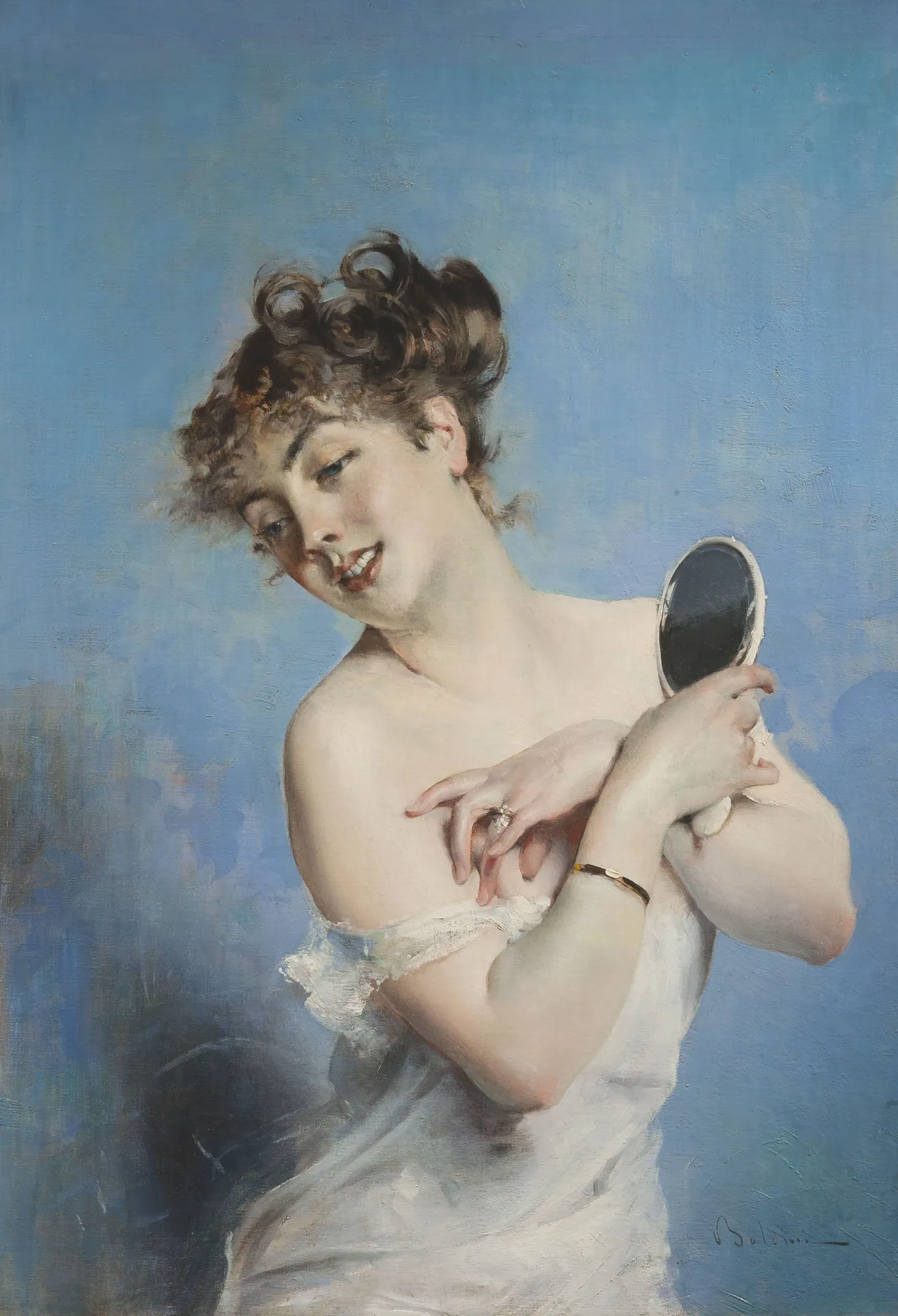 Young Woman in Deshabillé (The Self-Care)