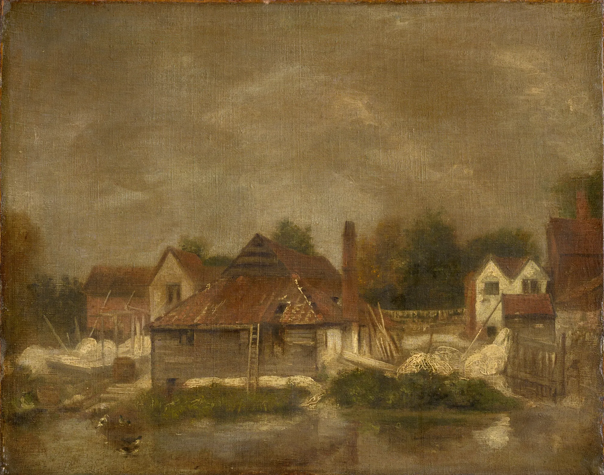 Sheds and Old Houses on the Yare