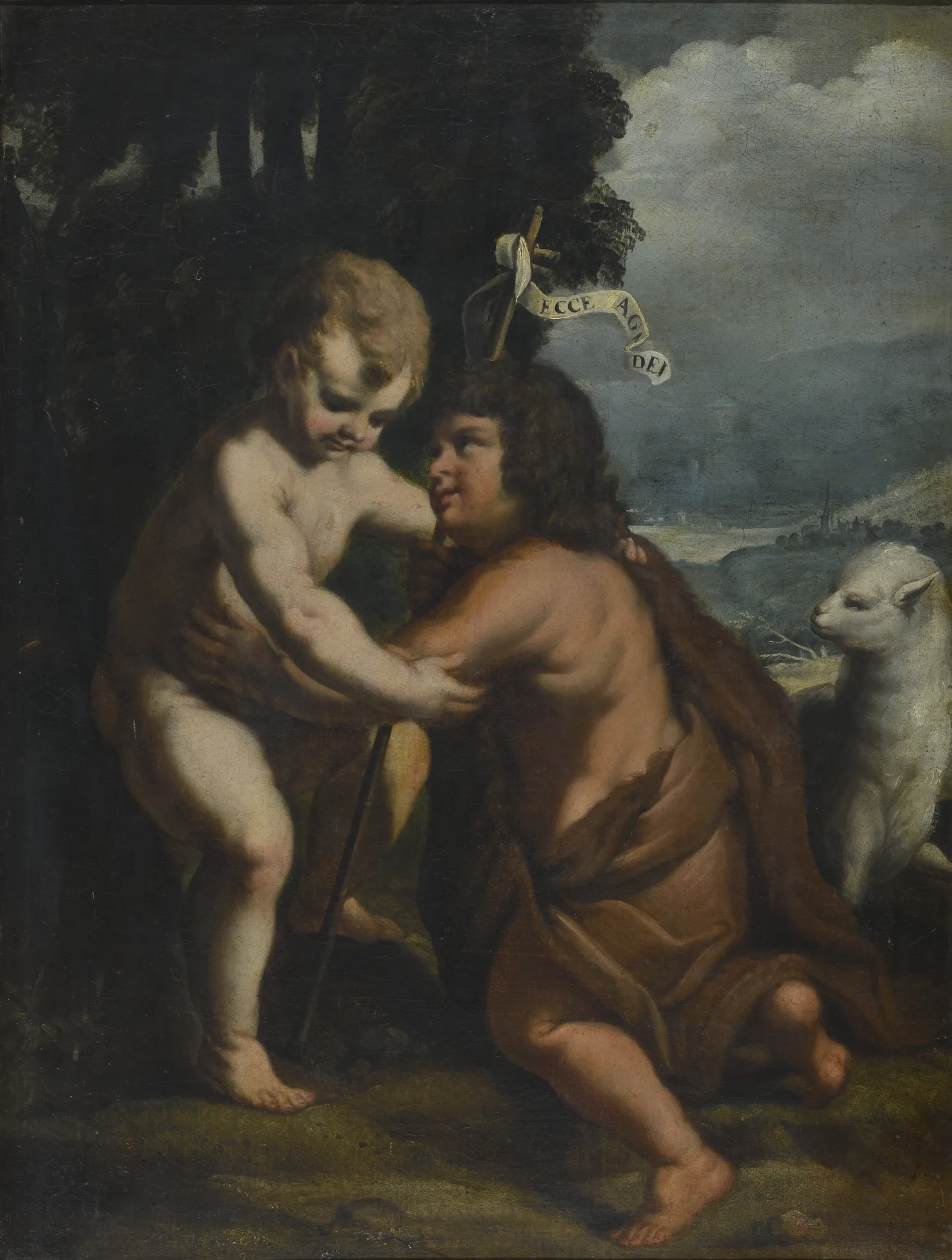 Christus und Johannes als Kinder