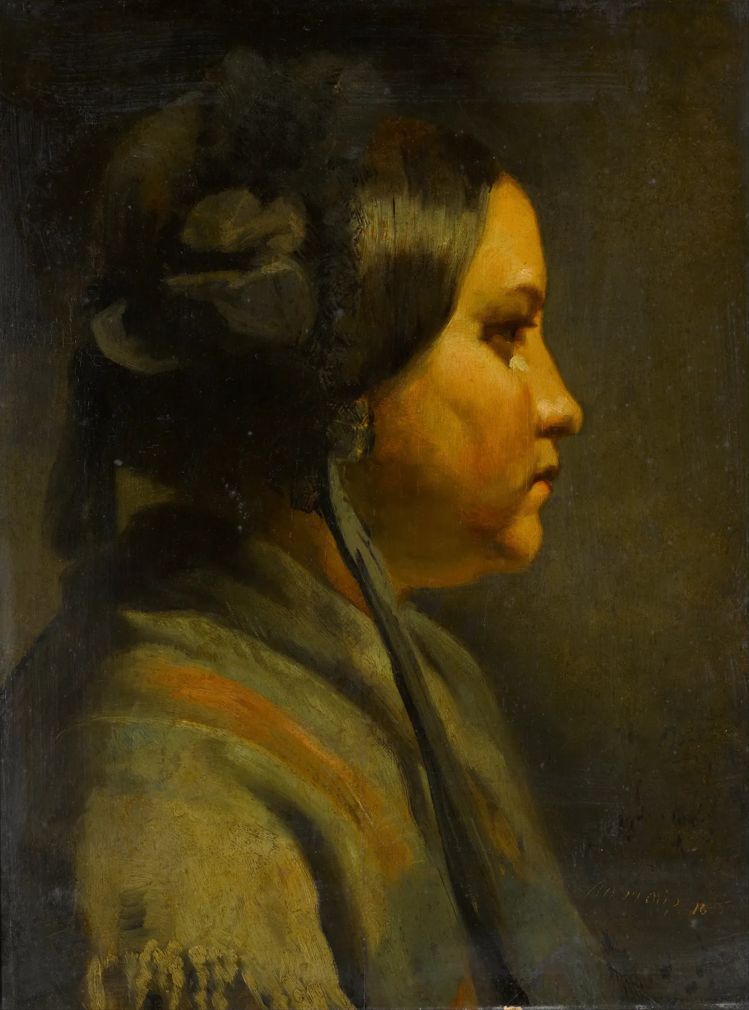 Study of a Young Woman in Profile