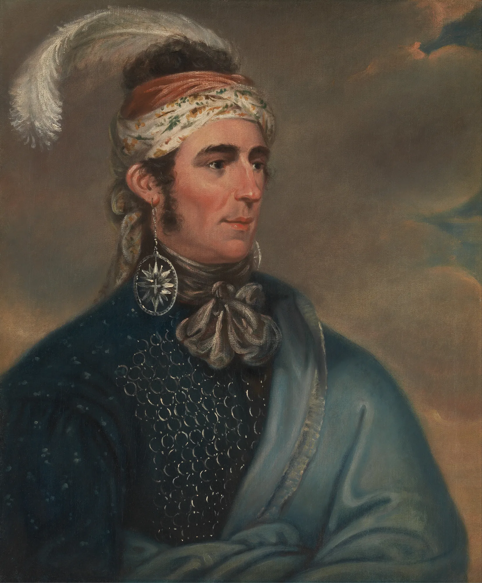 Major John Norton as Mohawk Chief Teyoninhokarawen
