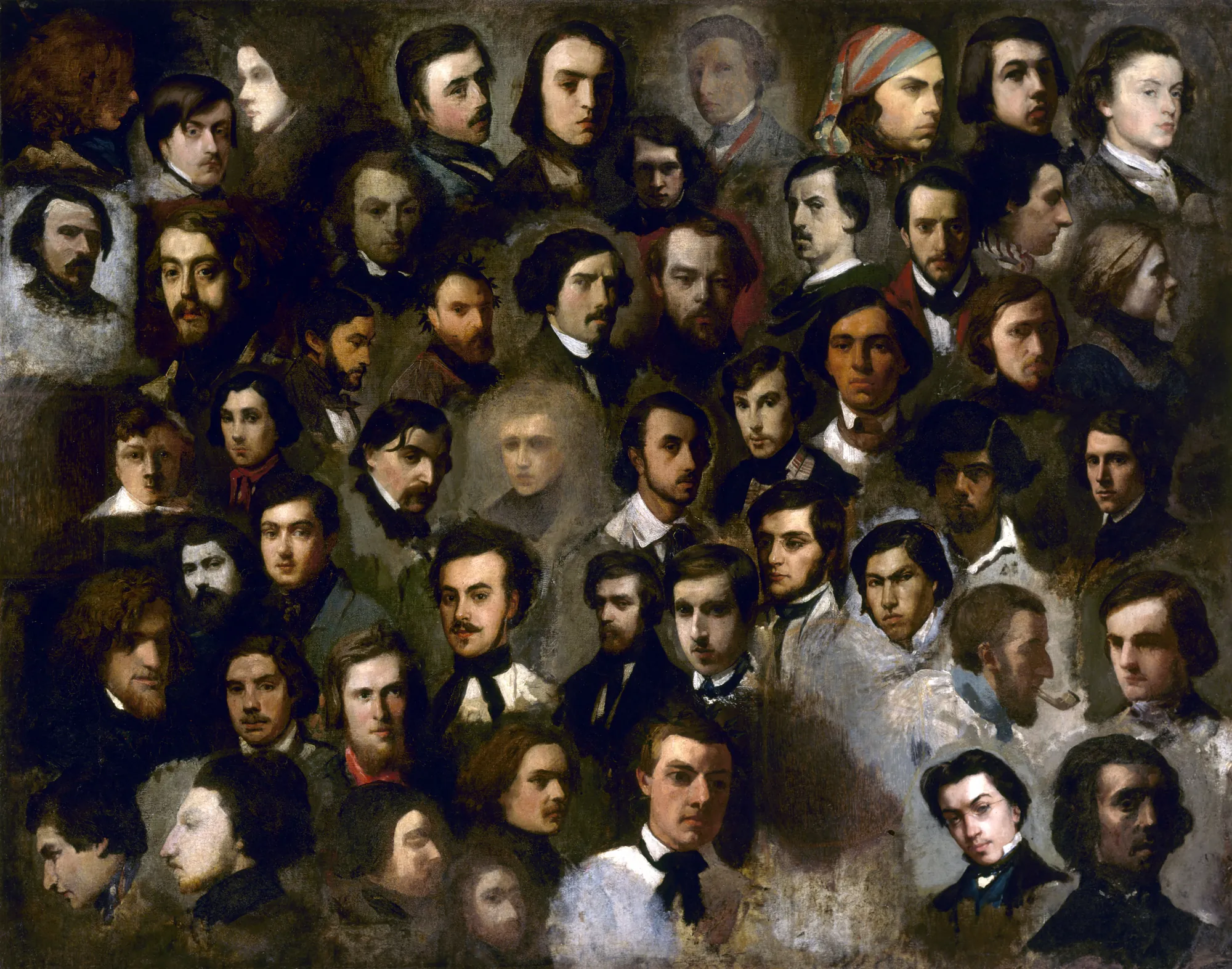 Portraits of Students from the Studio of Paul Delaroche