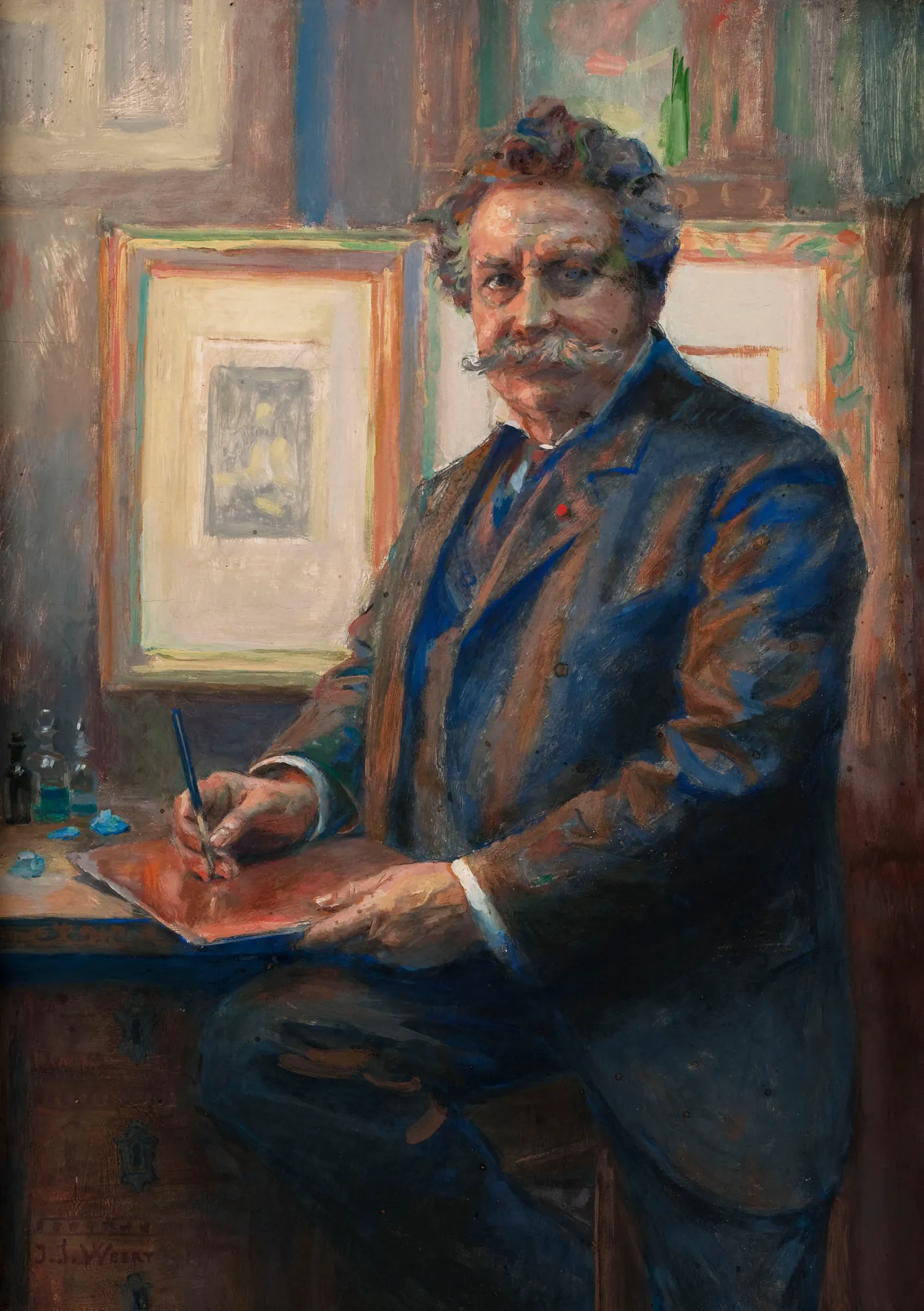 Portrait of Charles Albert Waltner in His Studio