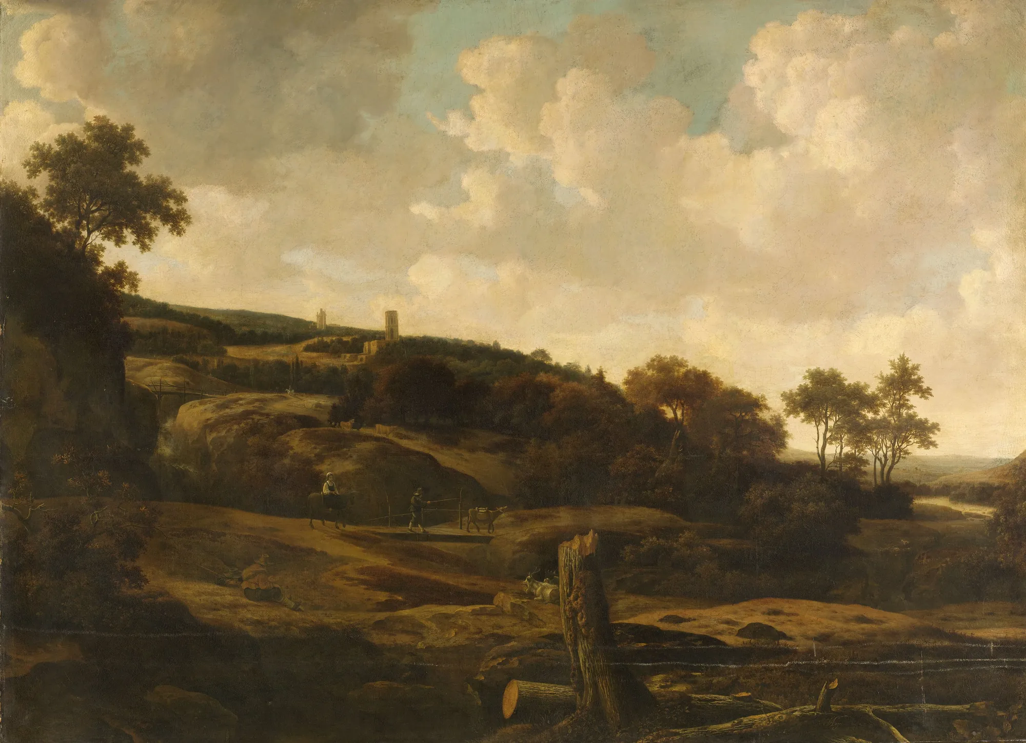 Mountainous Landscape with Lichtenberg Castle