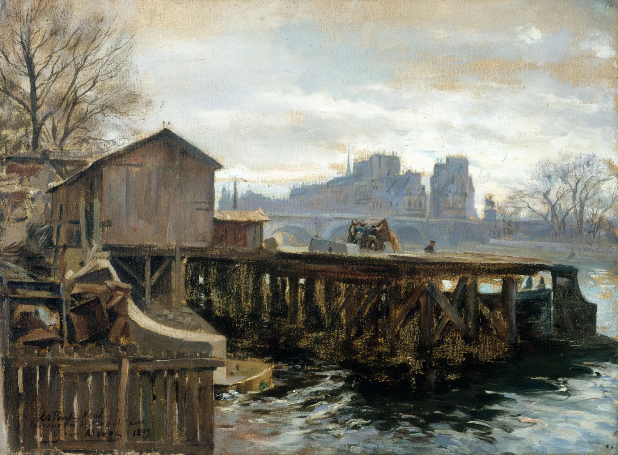 Travaux du métropolitain au Pont-Neuf