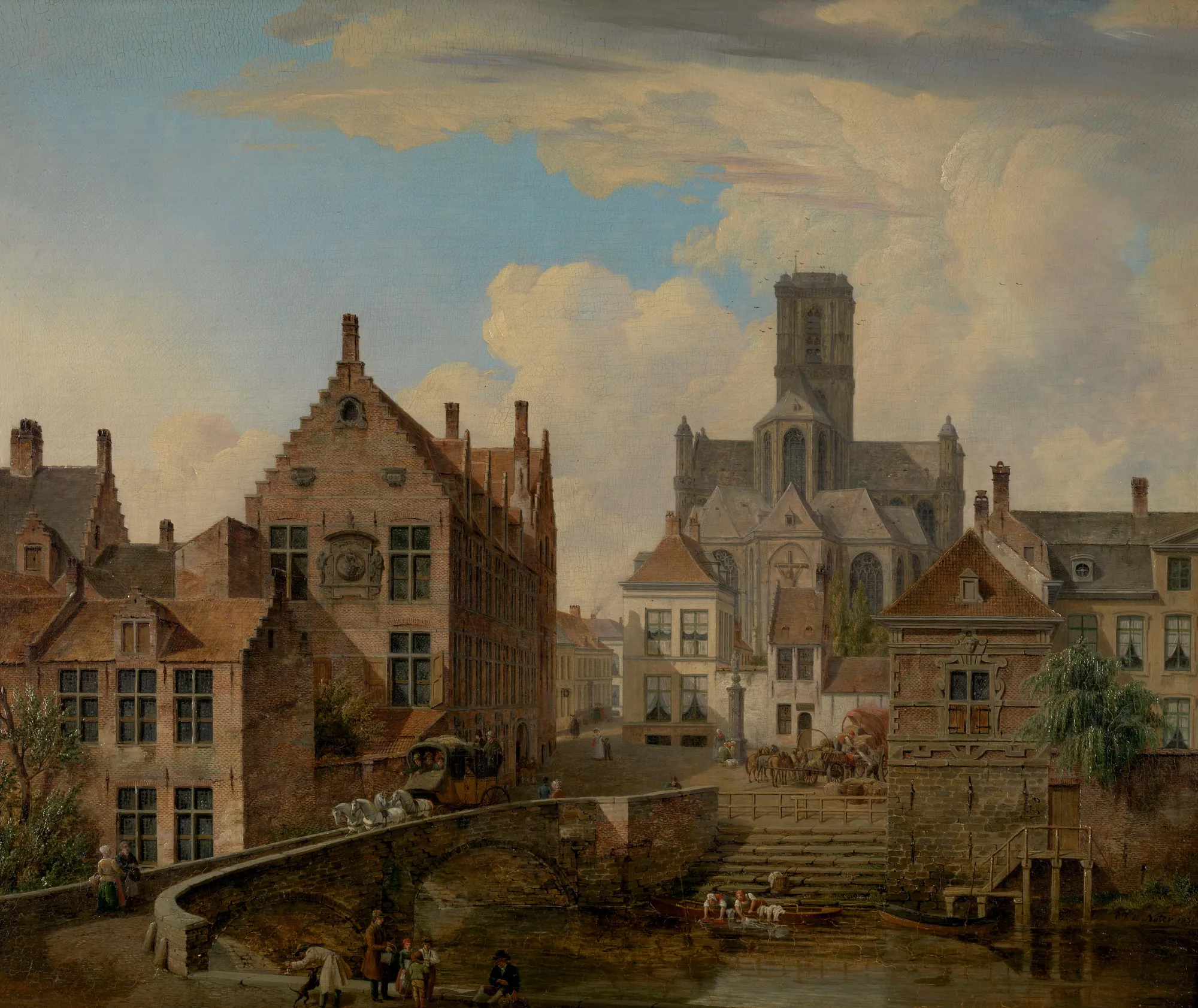 St Bavo's Cathedral and the Reep in Ghent