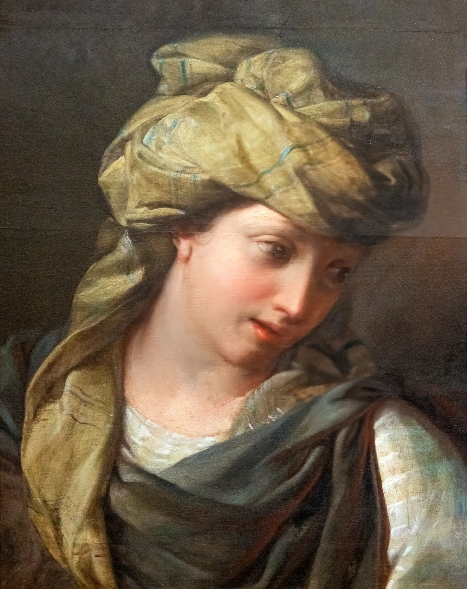 Young Woman Wearing a Turban