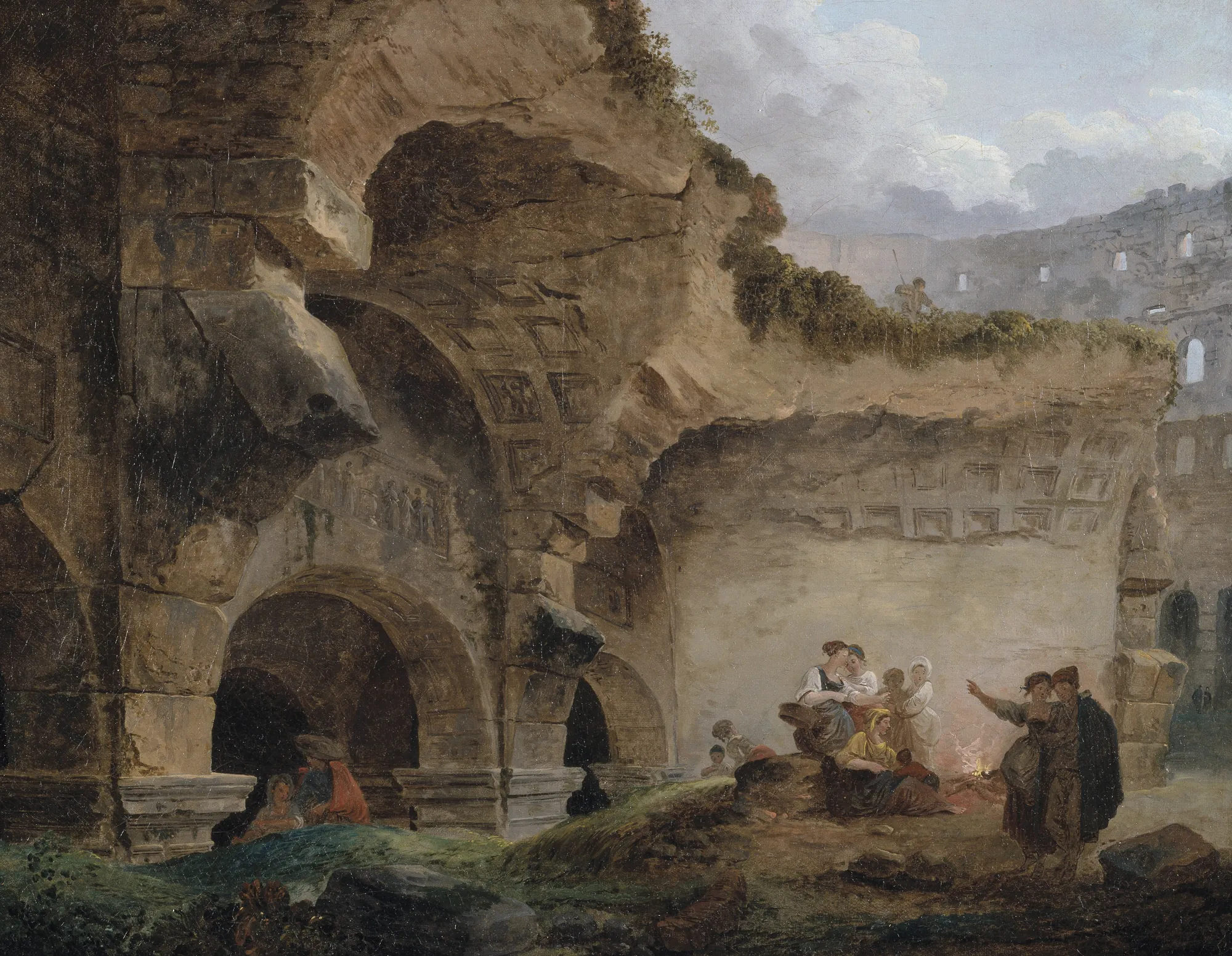 Washerwomen in the Ruins of the Colosseum