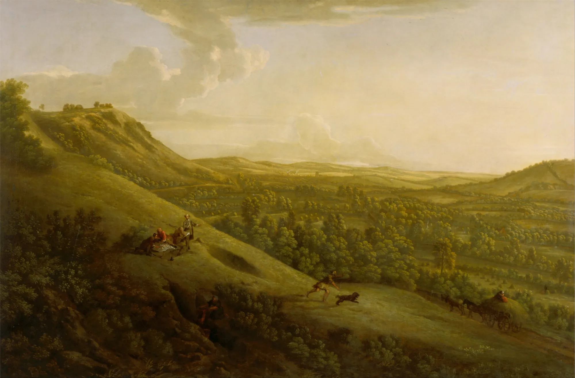 Box Hill, Surrey, with Dorking in the Distance