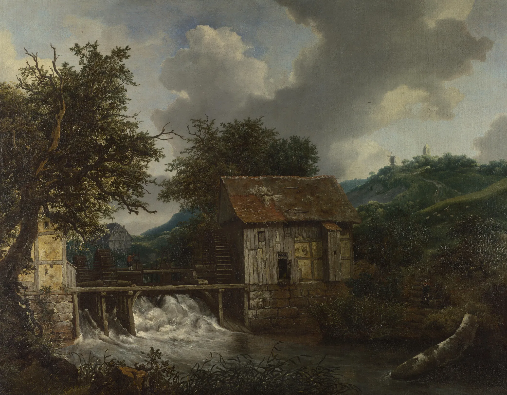 Two Watermills and an Open Sluice near Singraven