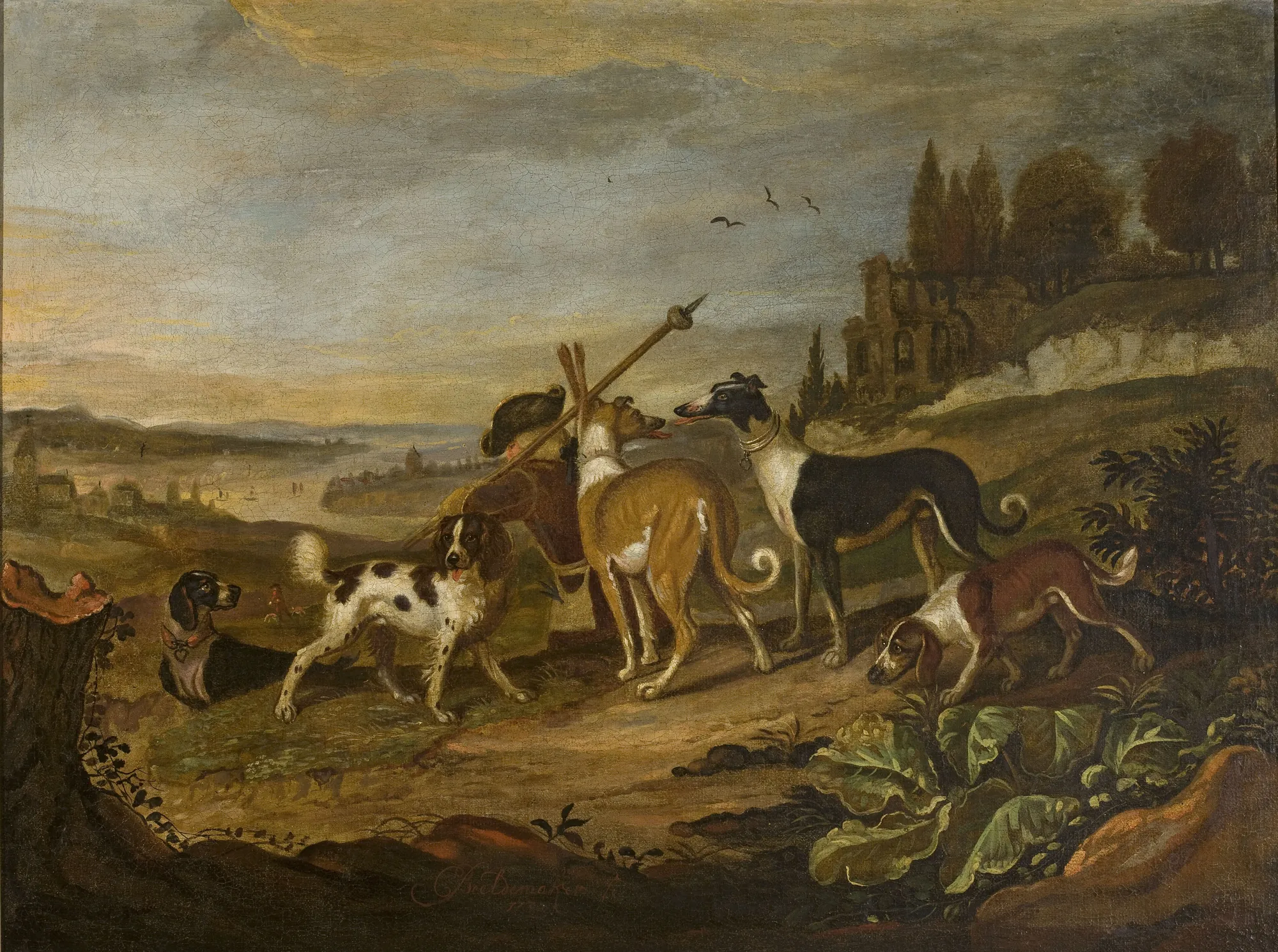 Gundogs in a Landscape