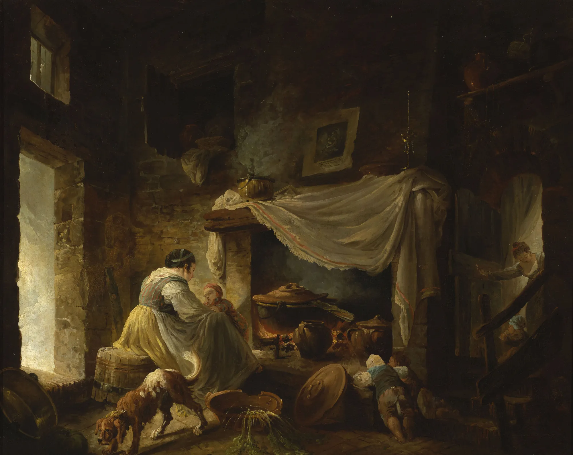 Peasant Kitchen in Ruins (Italian Kitchen)