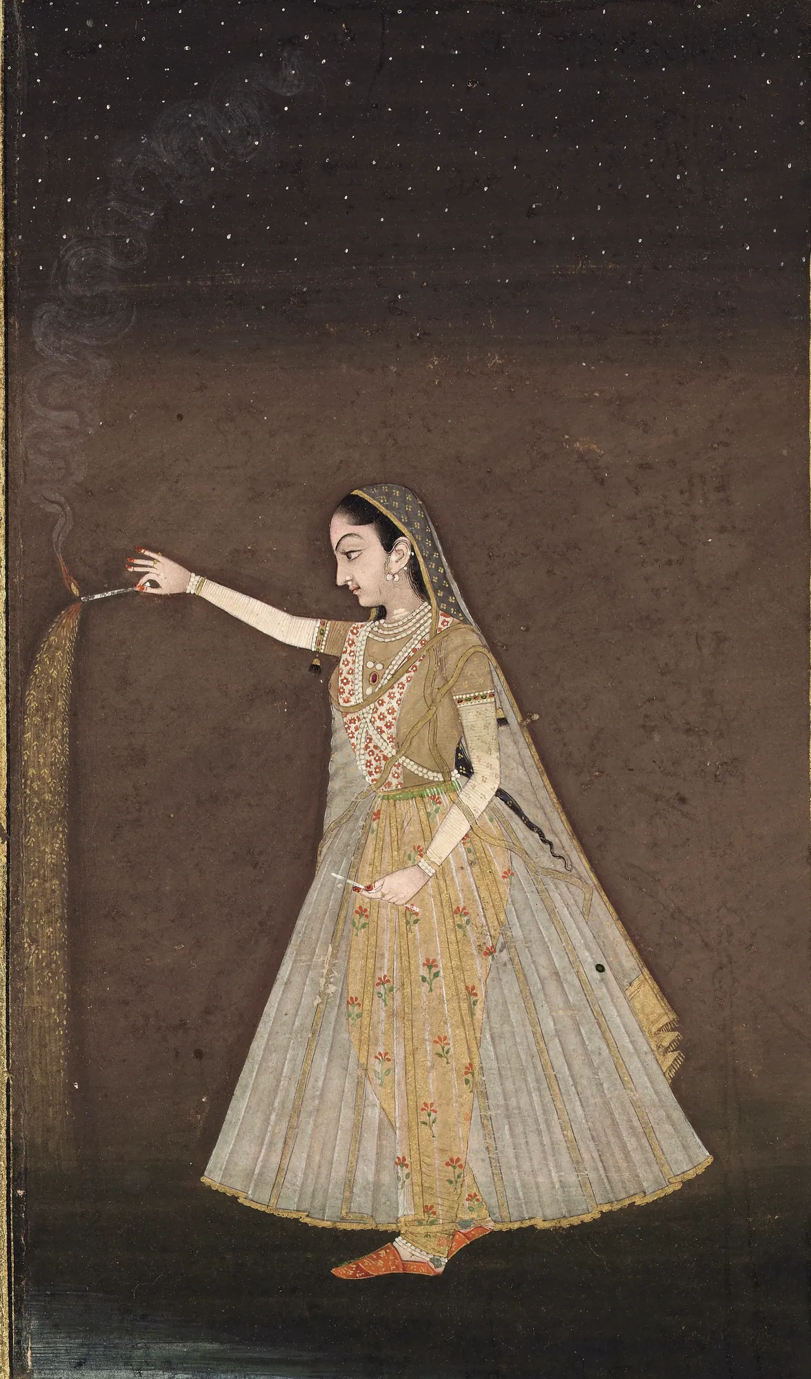 Lady Holding a Sparkler
