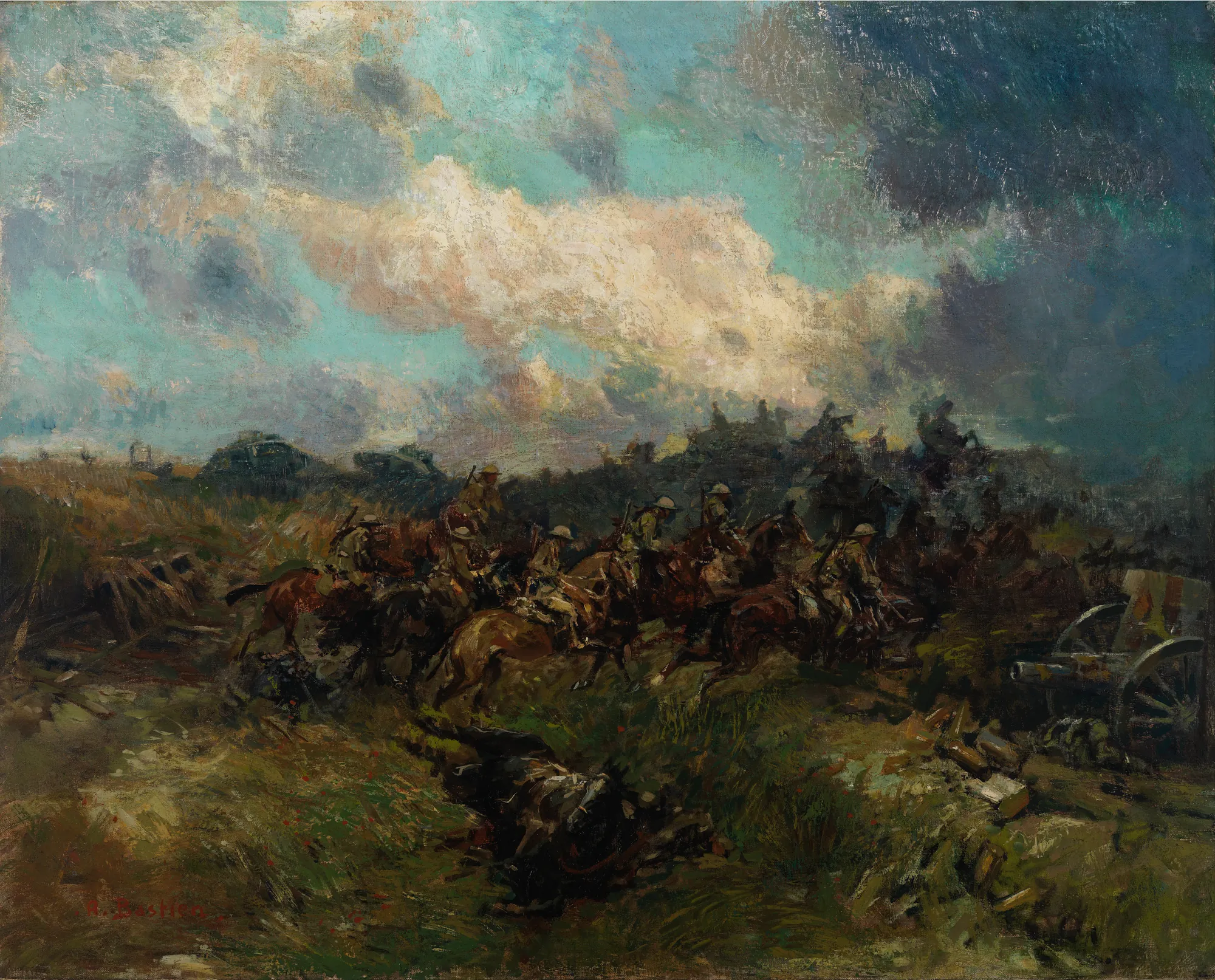 Cavalry and Tanks at Arras