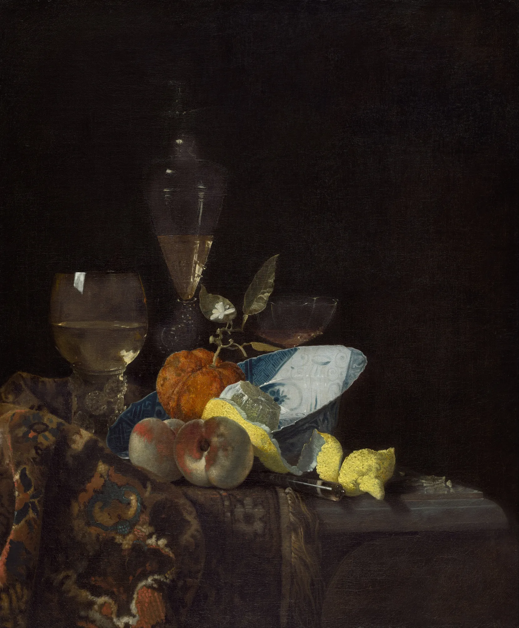Still Life with Fruit and Glassware
