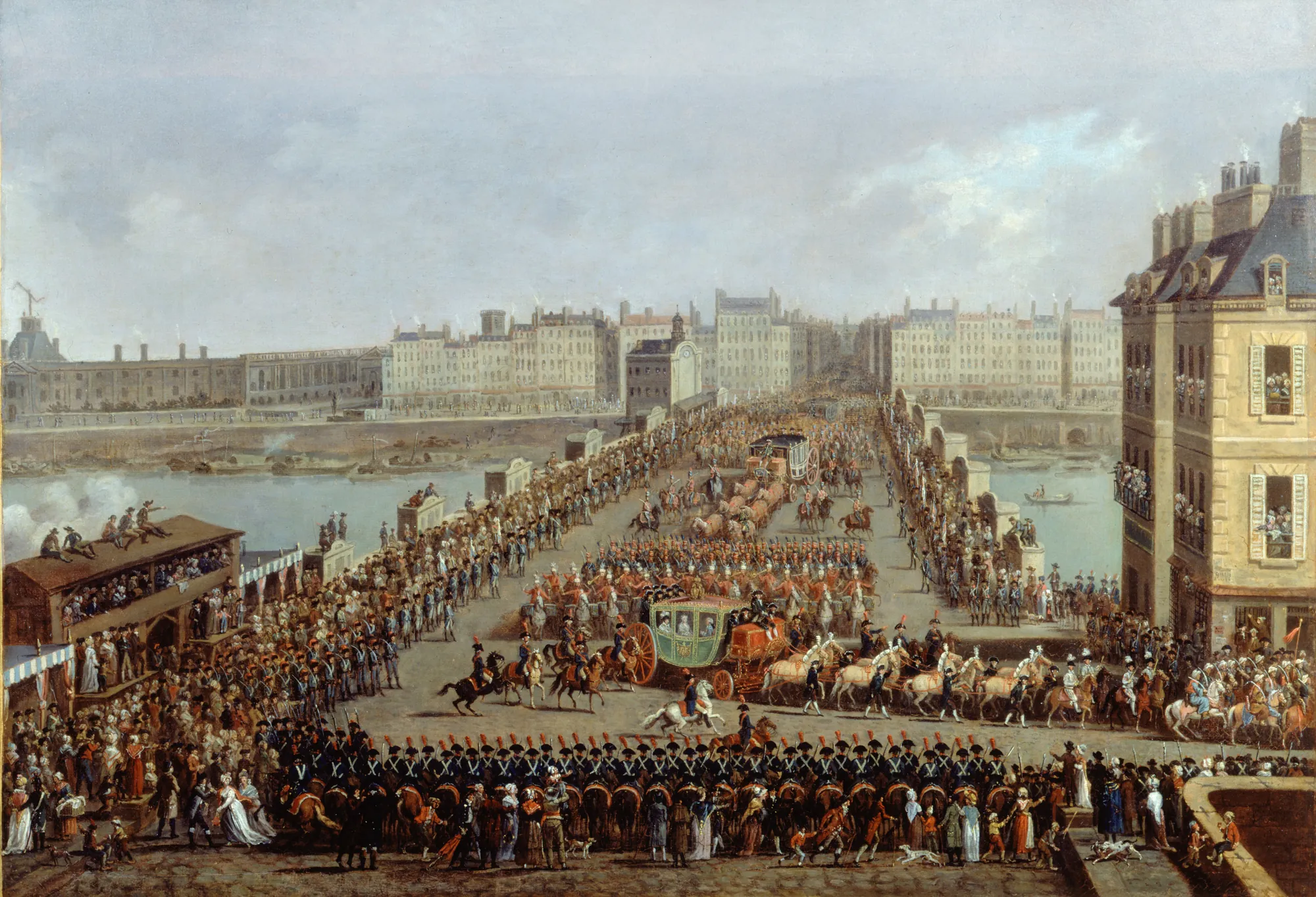 The Imperial Procession Crossing the Pont-Neuf