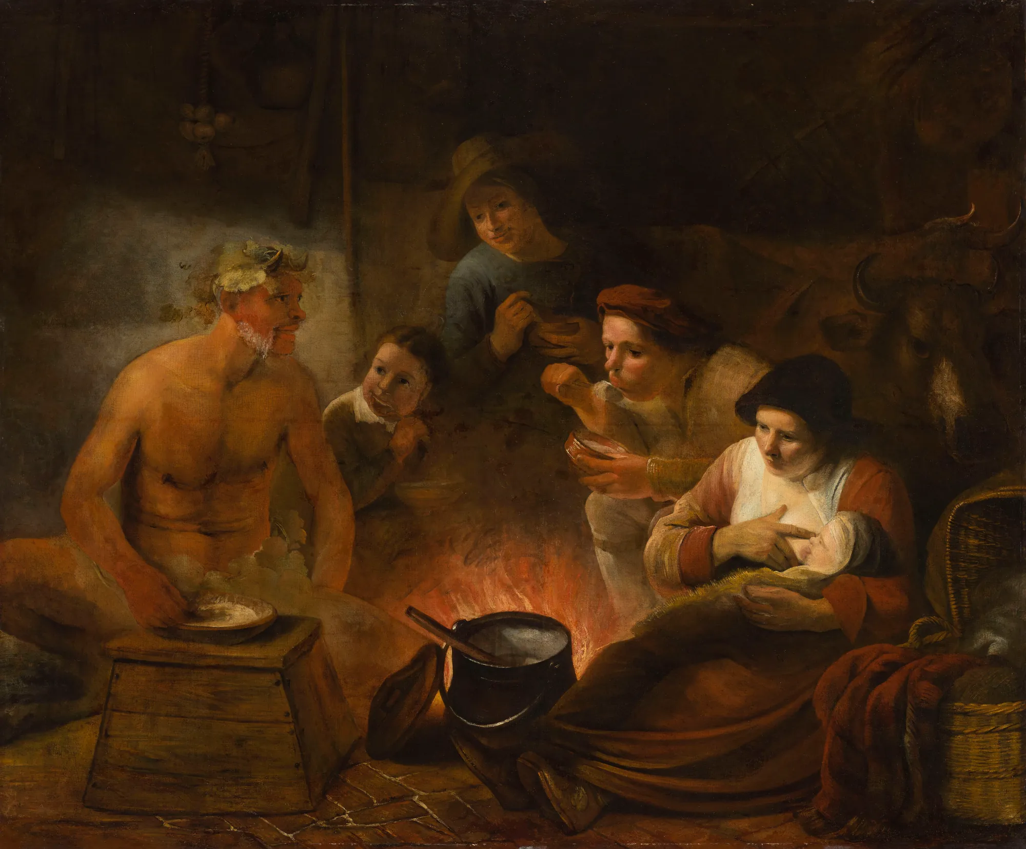 Satyr Among Peasants